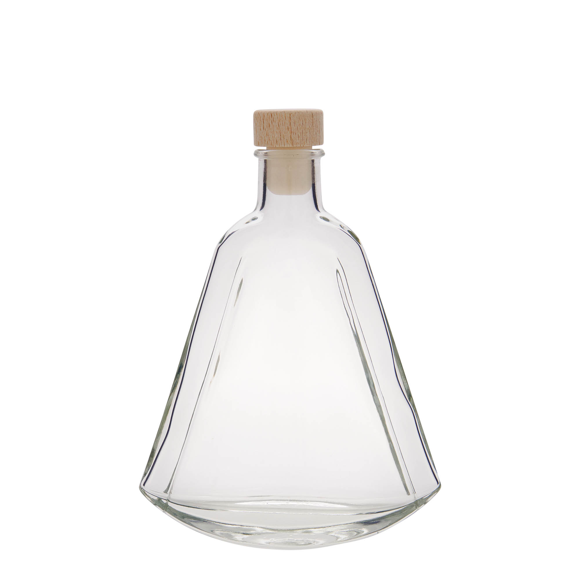 200 ml klaaspudel 'Maurizio', ovaalne, suuava: kork