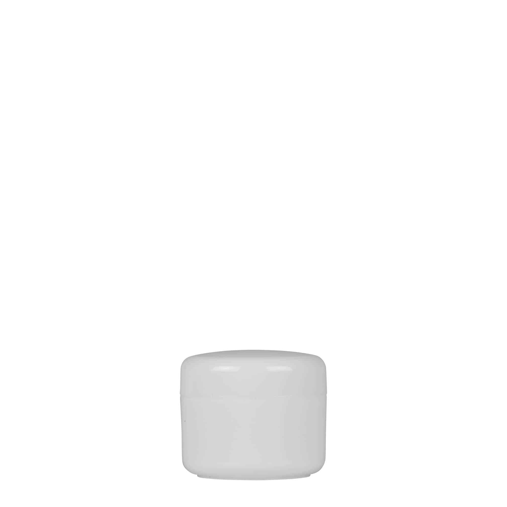 5 ml plasttoos 'Bianca', PP, valge, sulgur: keeratav kaas