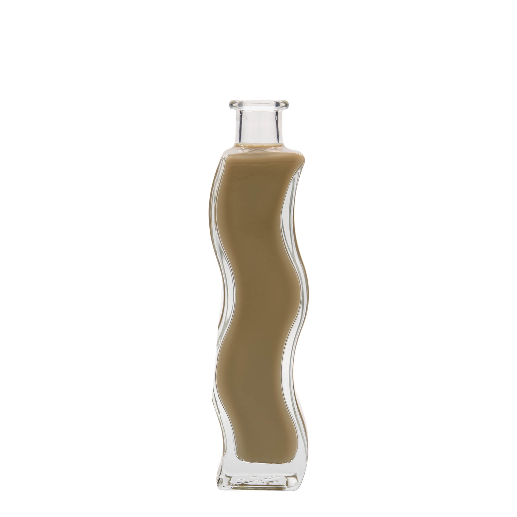 200 ml klaaspudel 'Laine', ruudukujuline, sulgur: kork