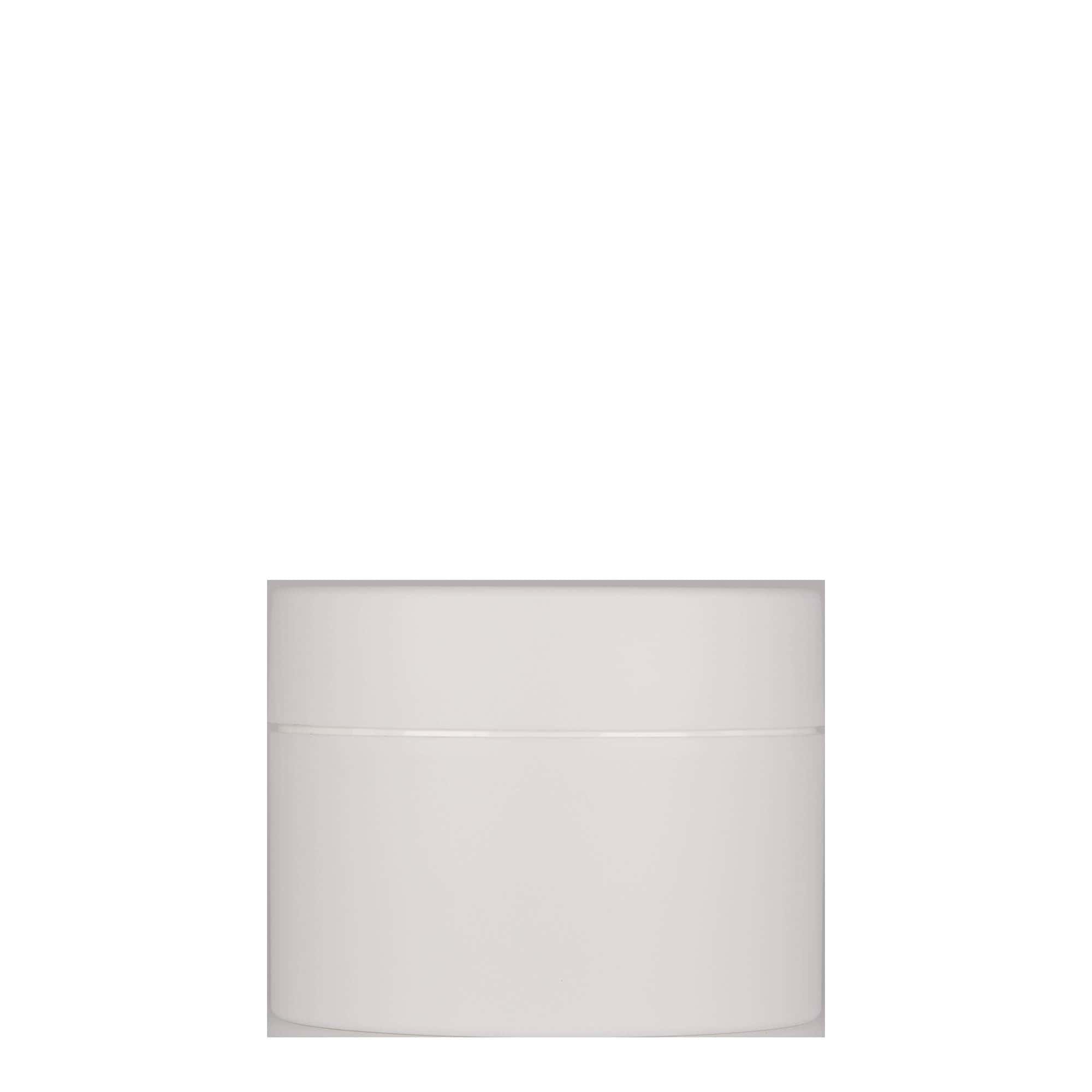 200 ml plasttoos 'Antonella', PP, valge, sulgur: keeratav kaas