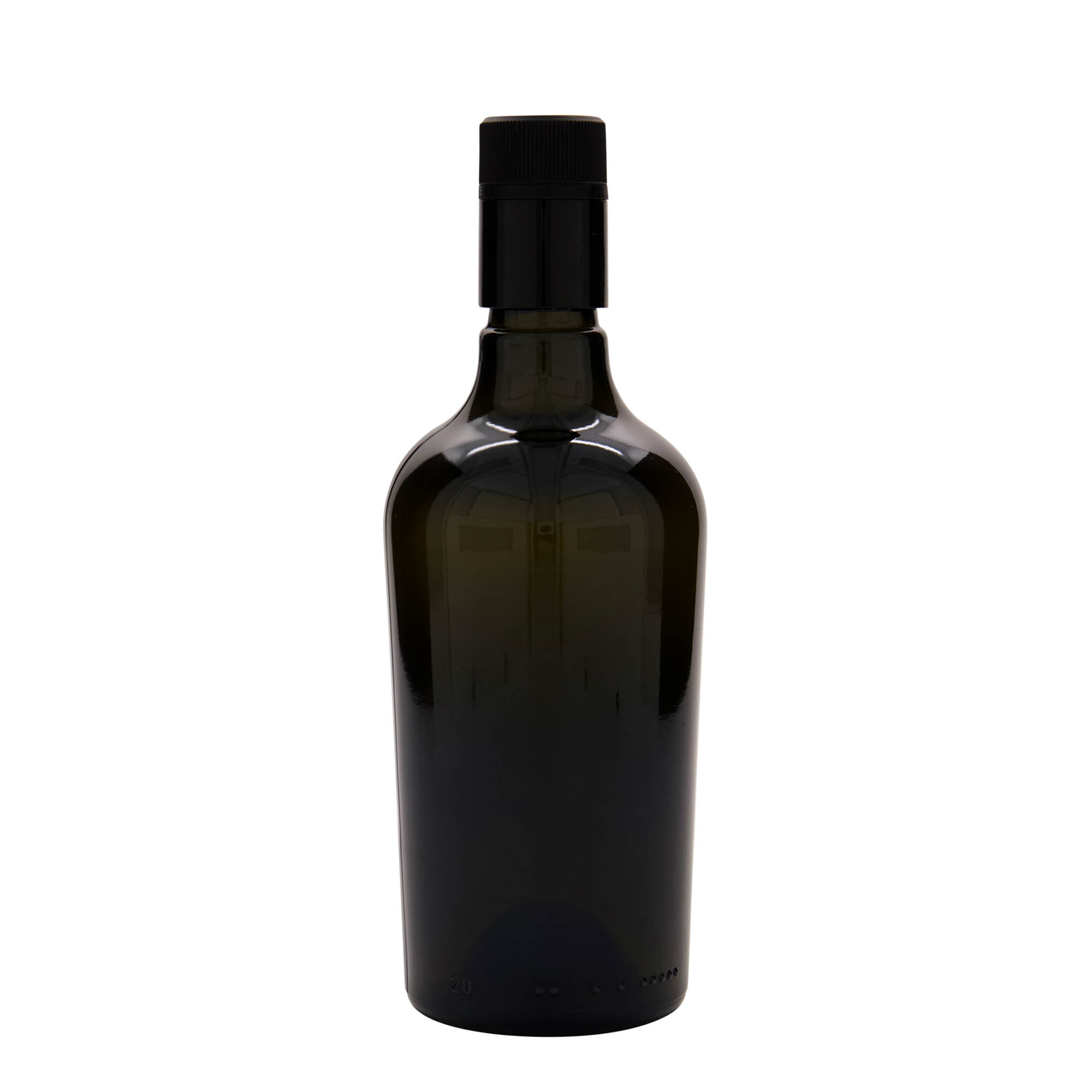 500 ml äädika-/õliflask 'Oleum', klaas, antiikroheline, suuava: DOP