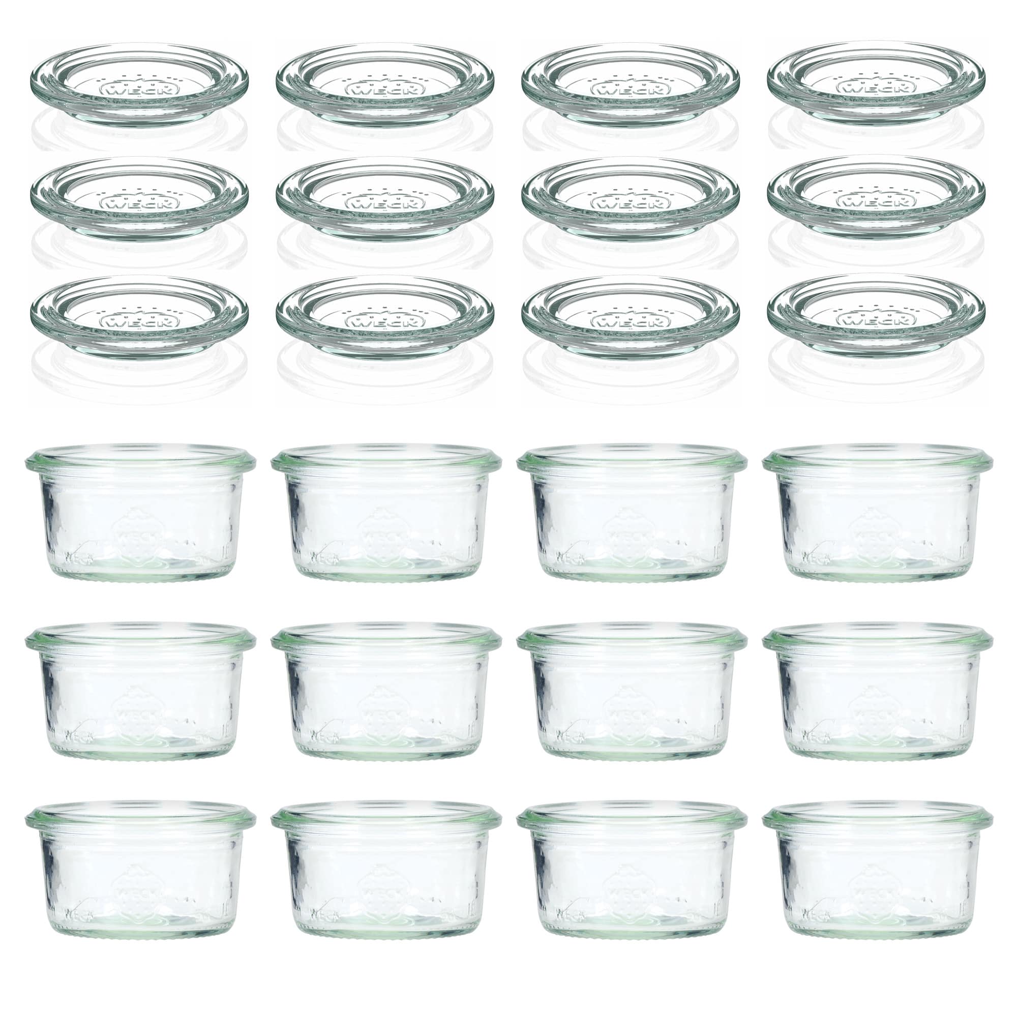 12x 50 ml WECK-klaaspurk klaaskaanega RR 60