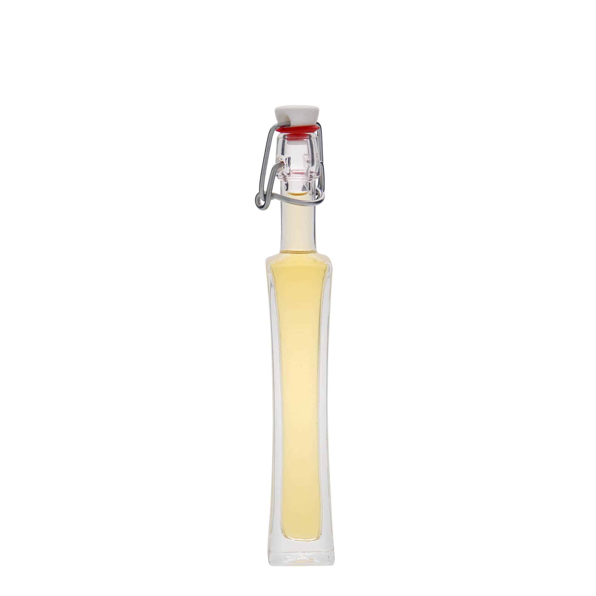 40 ml klaaspudel 'Koko', ruudukujuline, sulgur: traatkork