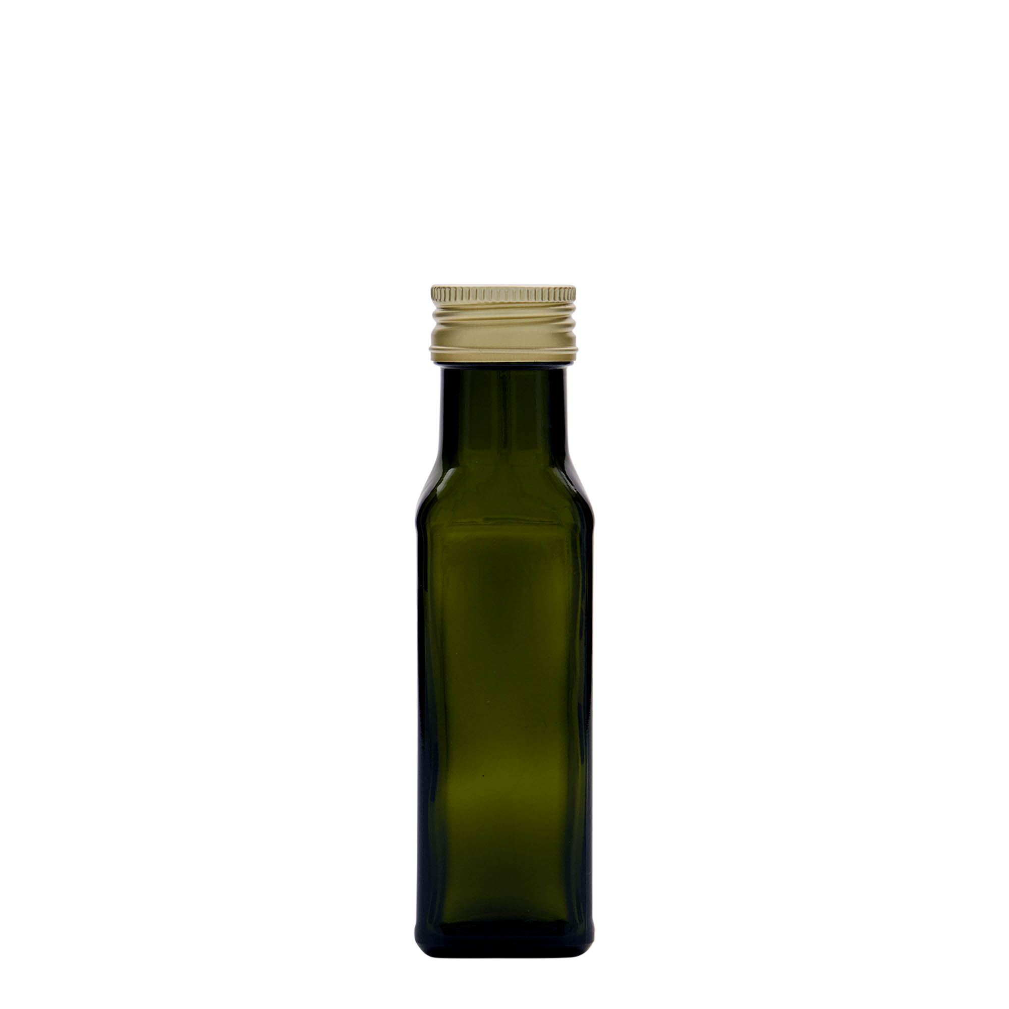 100 ml klaaspudel 'Marasca', ruudukujuline, antiikroheline, ava: PP 31,5