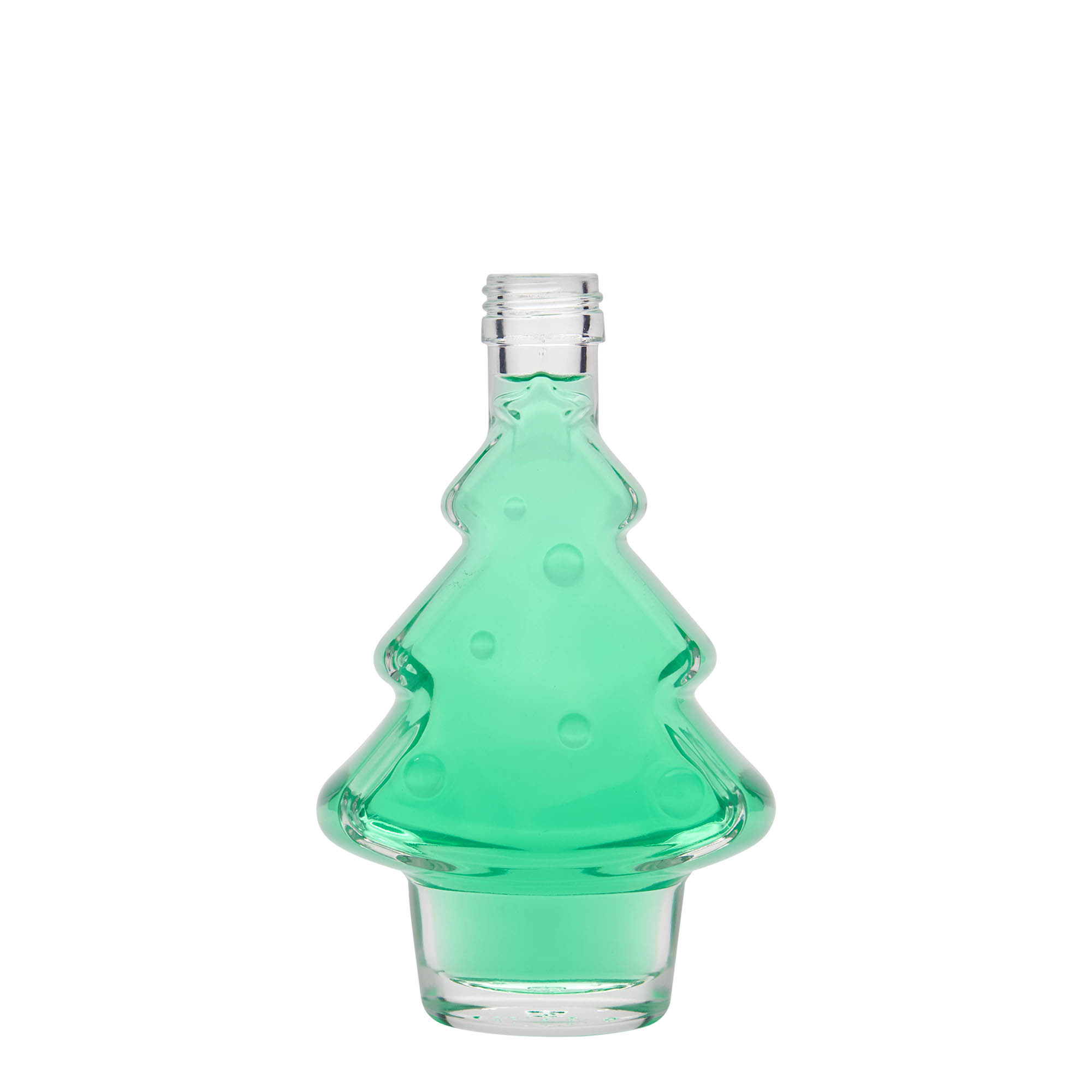 200 ml klaaspudel 'Kuusepuu', sulgur: PP 28