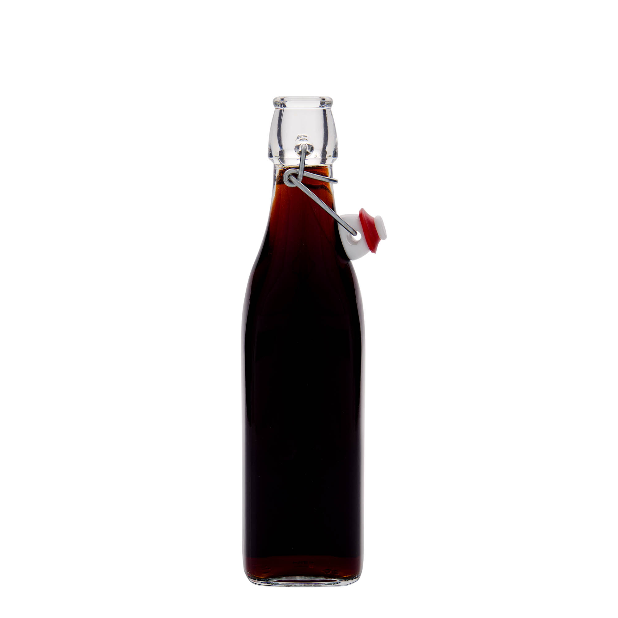 500 ml klaaspudel 'Swing, ruudukujuline, suuava: klambrikork' 500 ml klaaspudel 'Swing, ruudukujuline, suuava: klambrikork'
