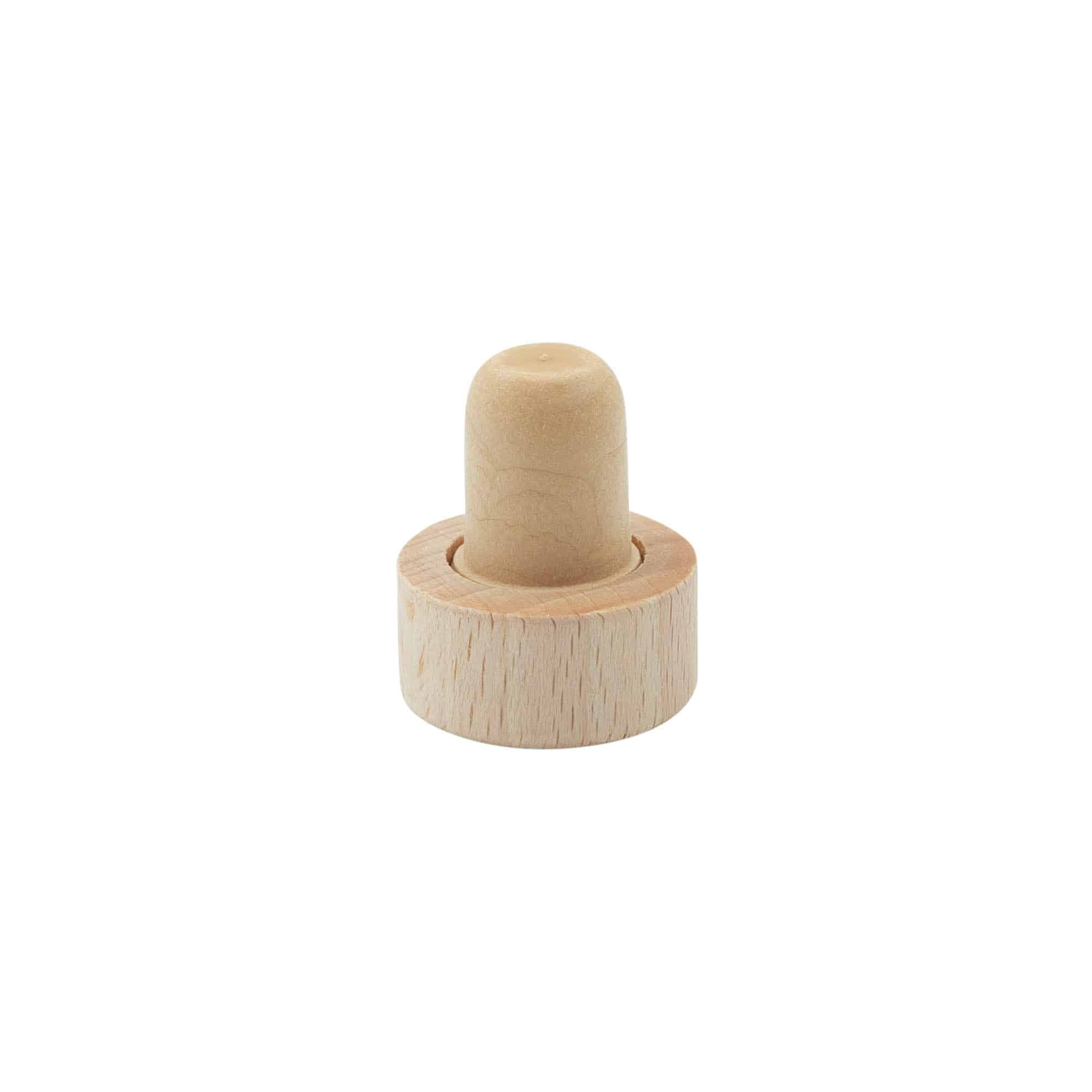 Tõmmatav kork 16 mm, plast-puit, mitmevärviline, sulguri tüüp: kork