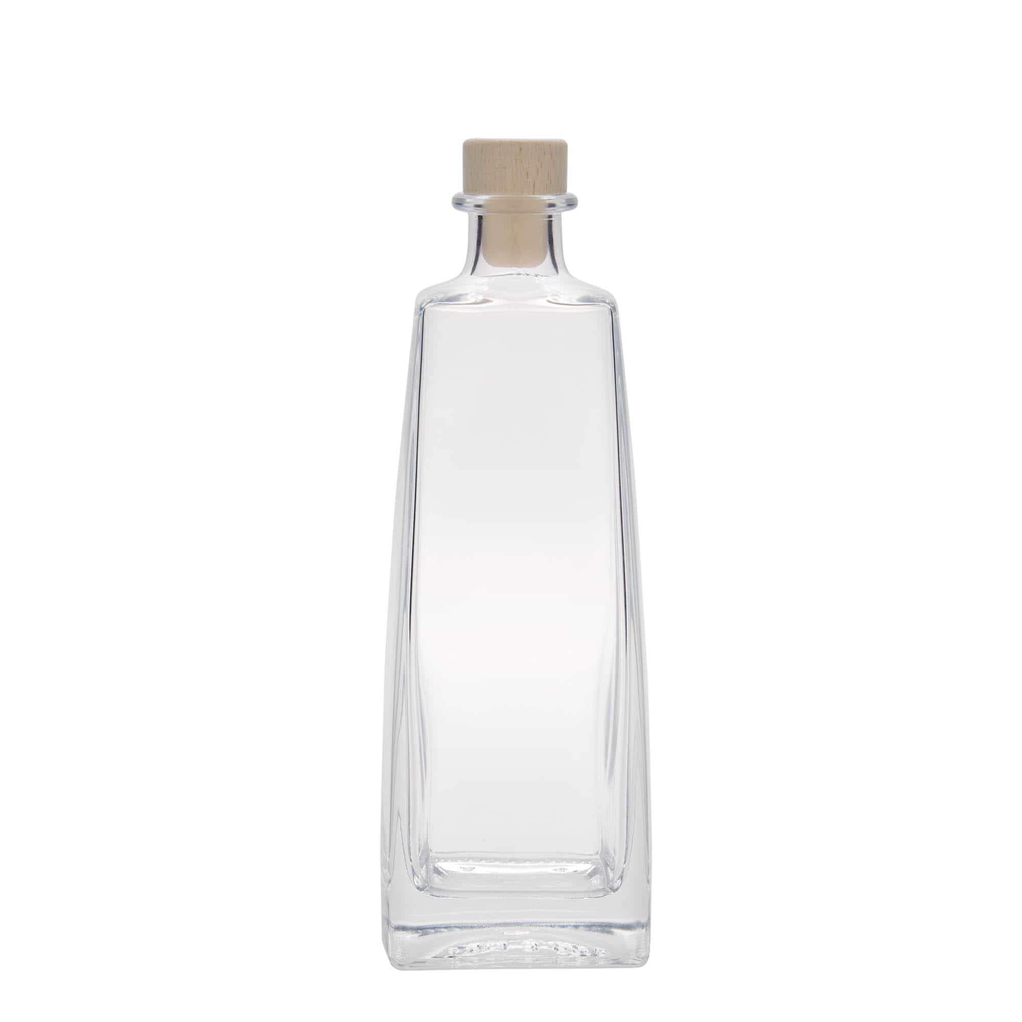 500 ml klaaspudel 'Timmy', ristkülikukujuline, sulgur: kork