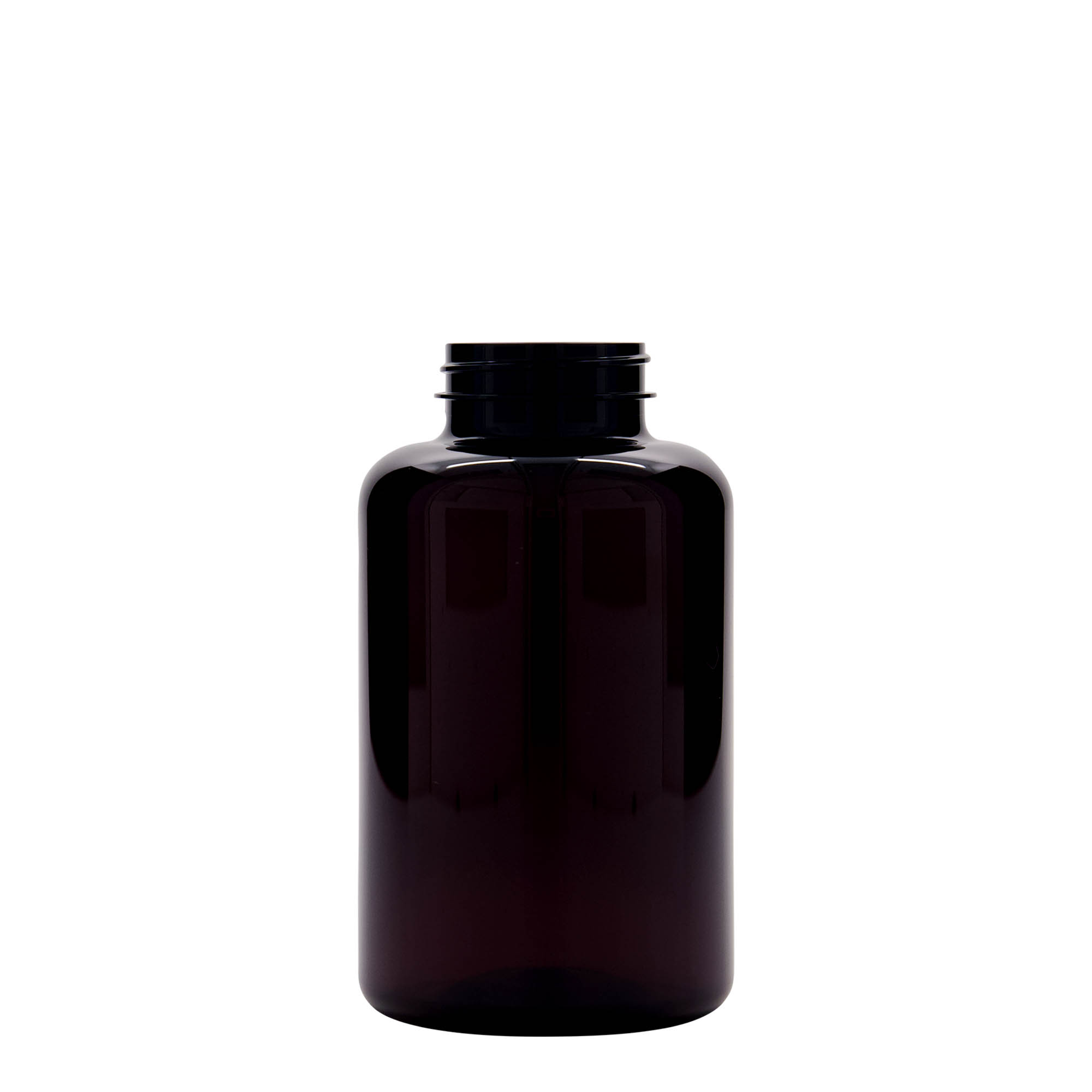 500 ml PET-purk, plastik, pruun, ava: 45/400