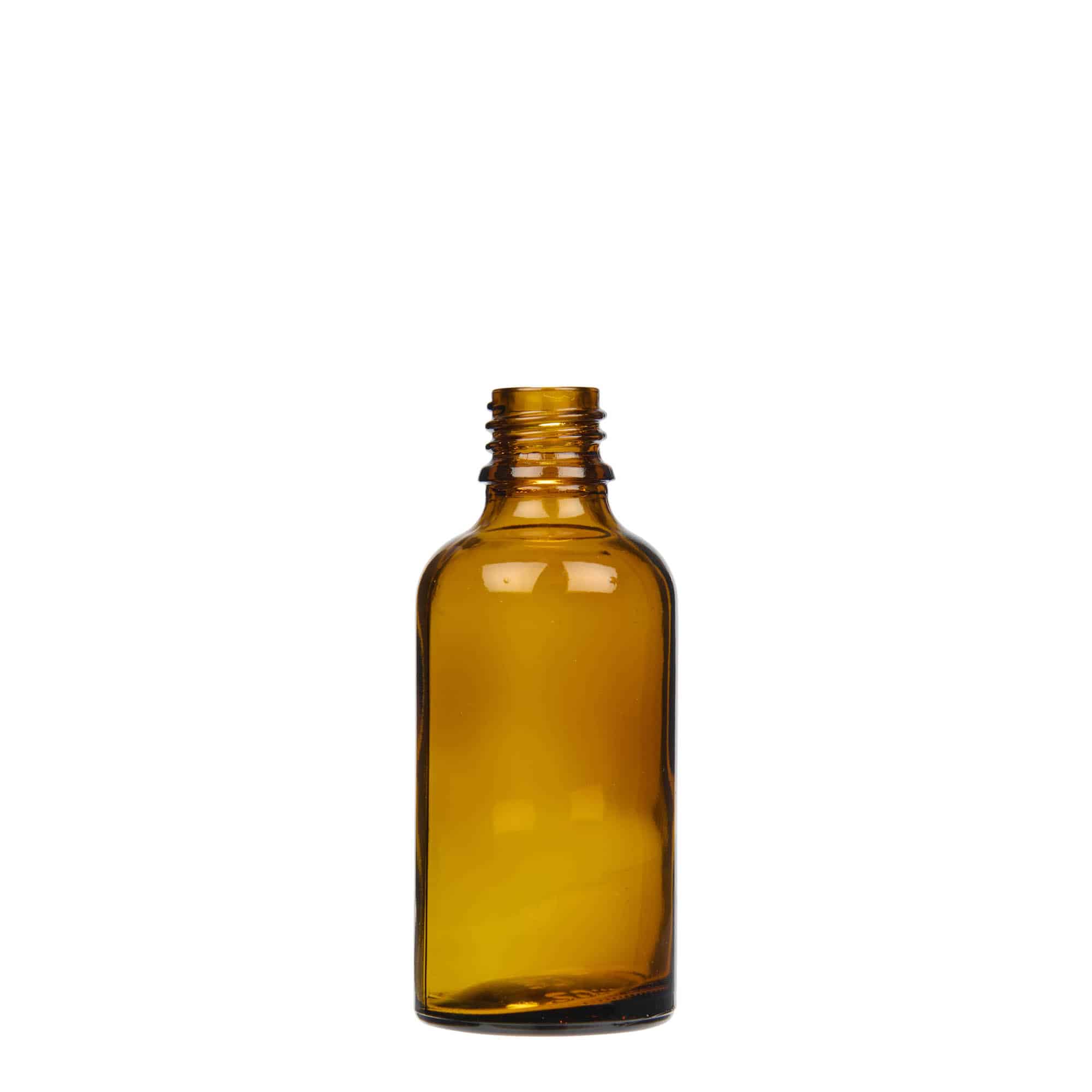 50 ml pihustuspudel meditsiiniks, klaas, pruun, suu: DIN 18