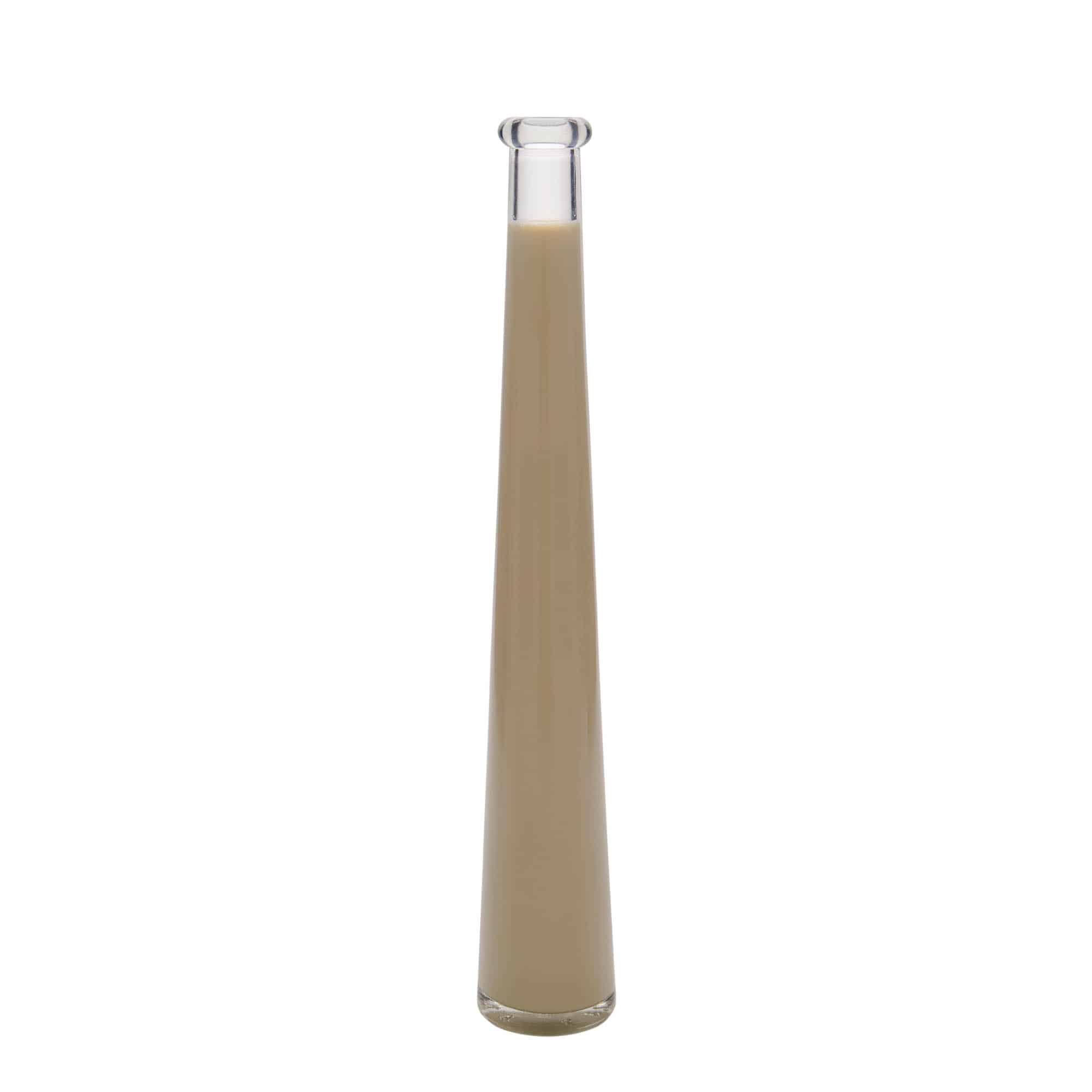 200 ml klaaspudel 'Dama Rondo', sulgur: kork