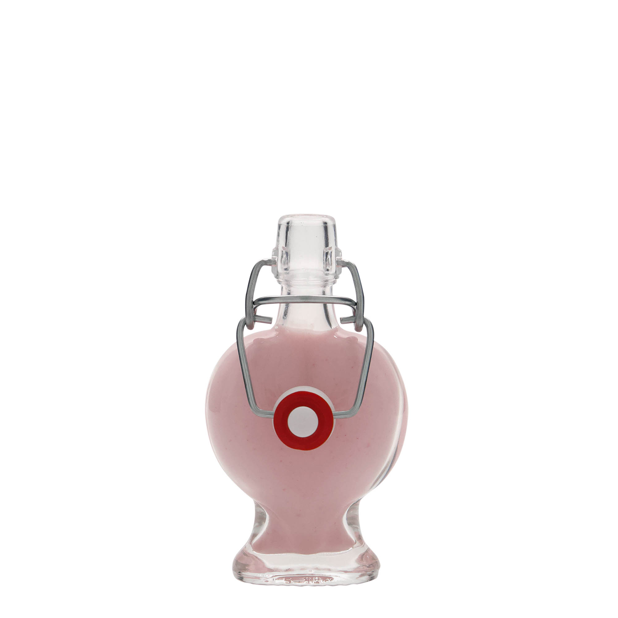 40 ml klaaspudel 'Süda', sulgur: traatkork