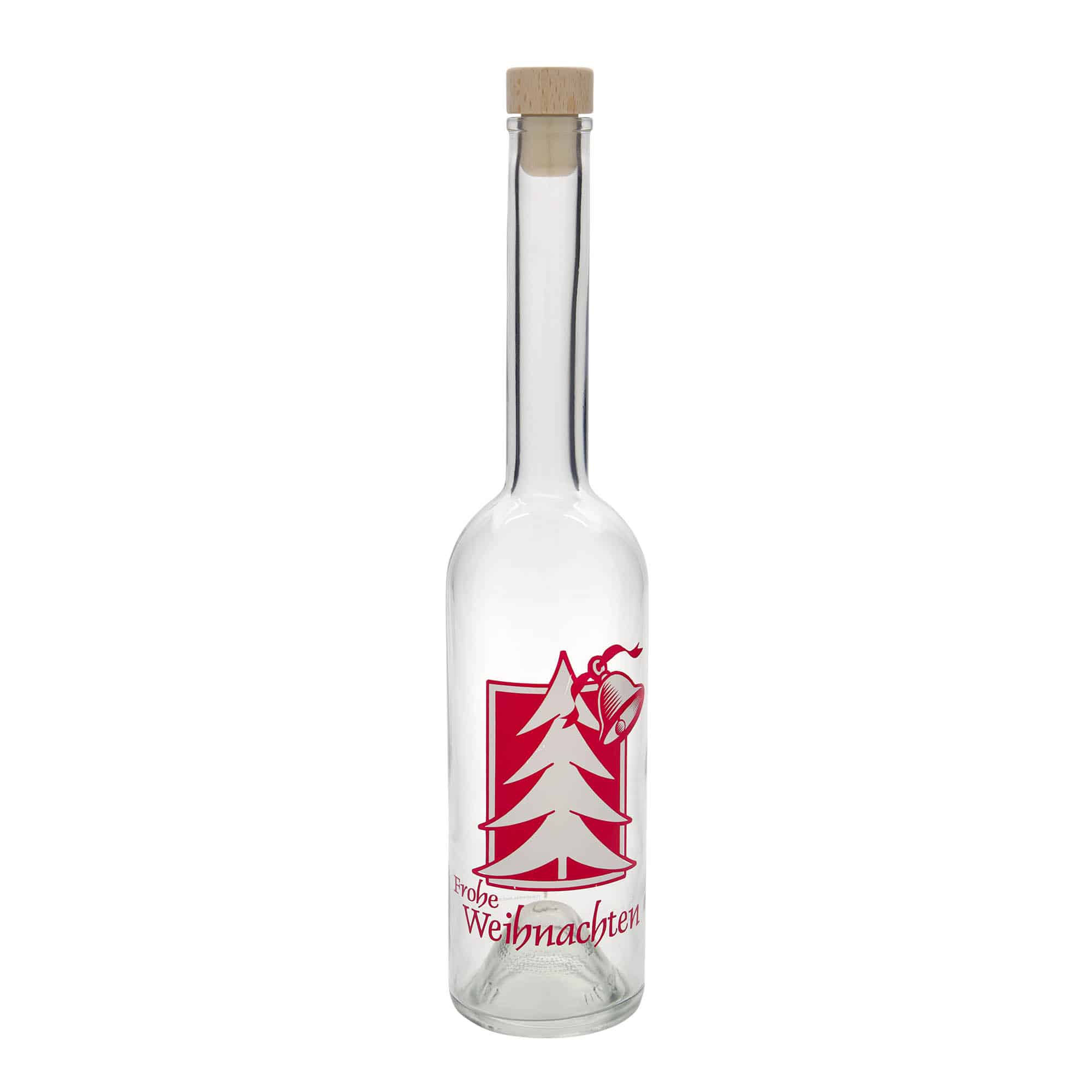 500 ml klaaspudel 'Opera', motiiv: jõulutervitus, sulgur: kork