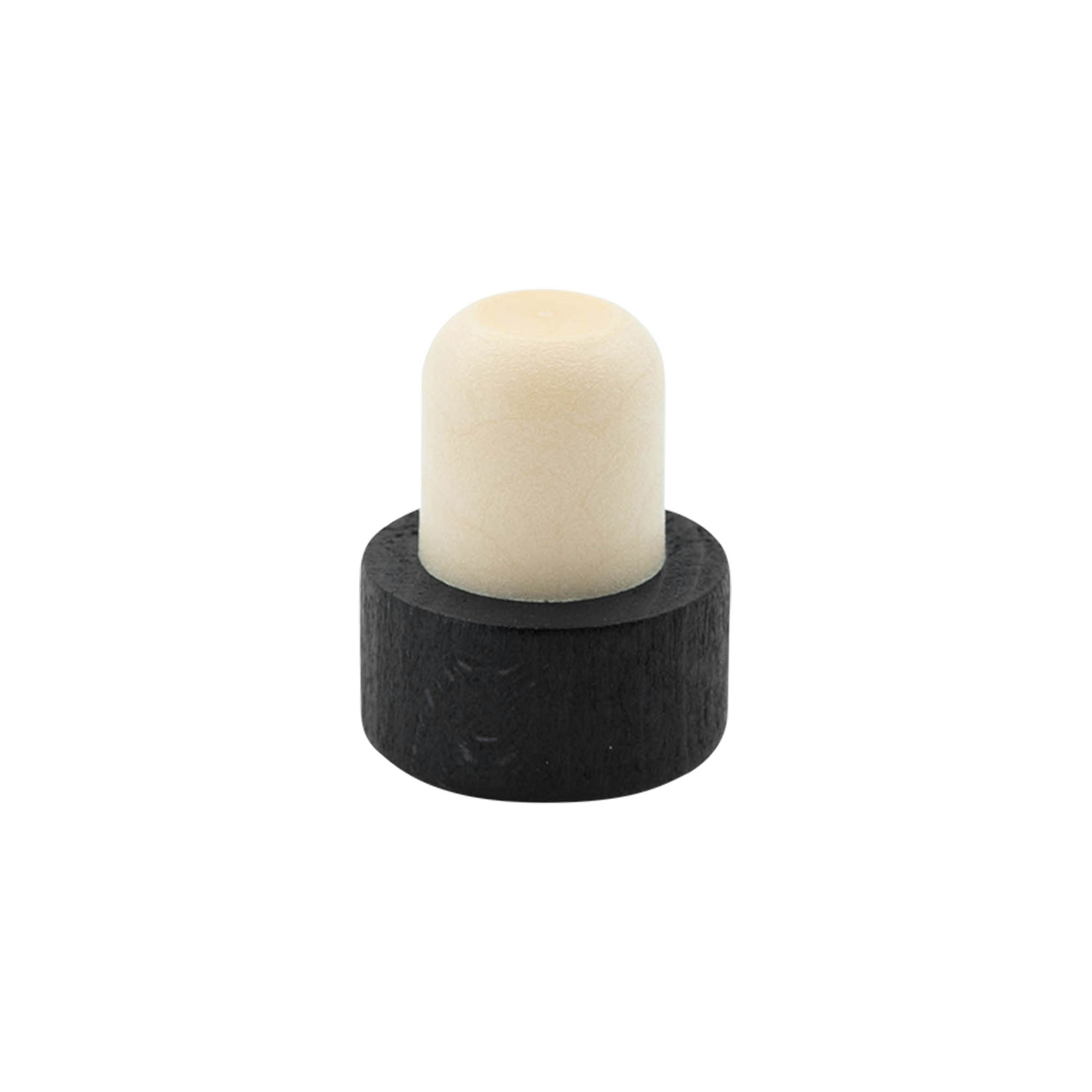 Käepideme kork 19 mm, puit/plastik, must, suuava jaoks: kork Käepideme kork 19 mm, puit/plastik, must, suuava jaoks: kork