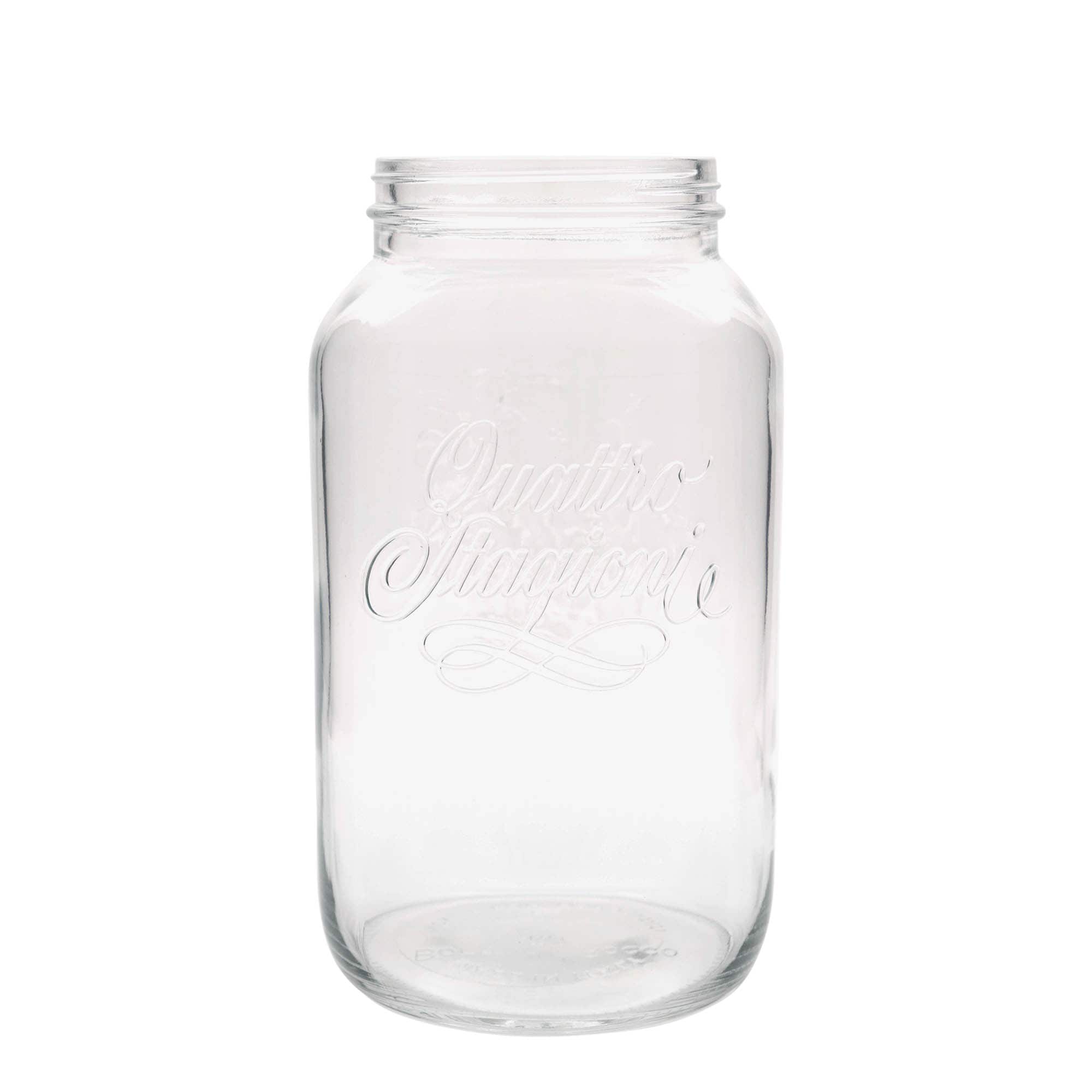 3800 ml klaaspurk 'Quattro Stagioni', sulgur: keeratav kaas