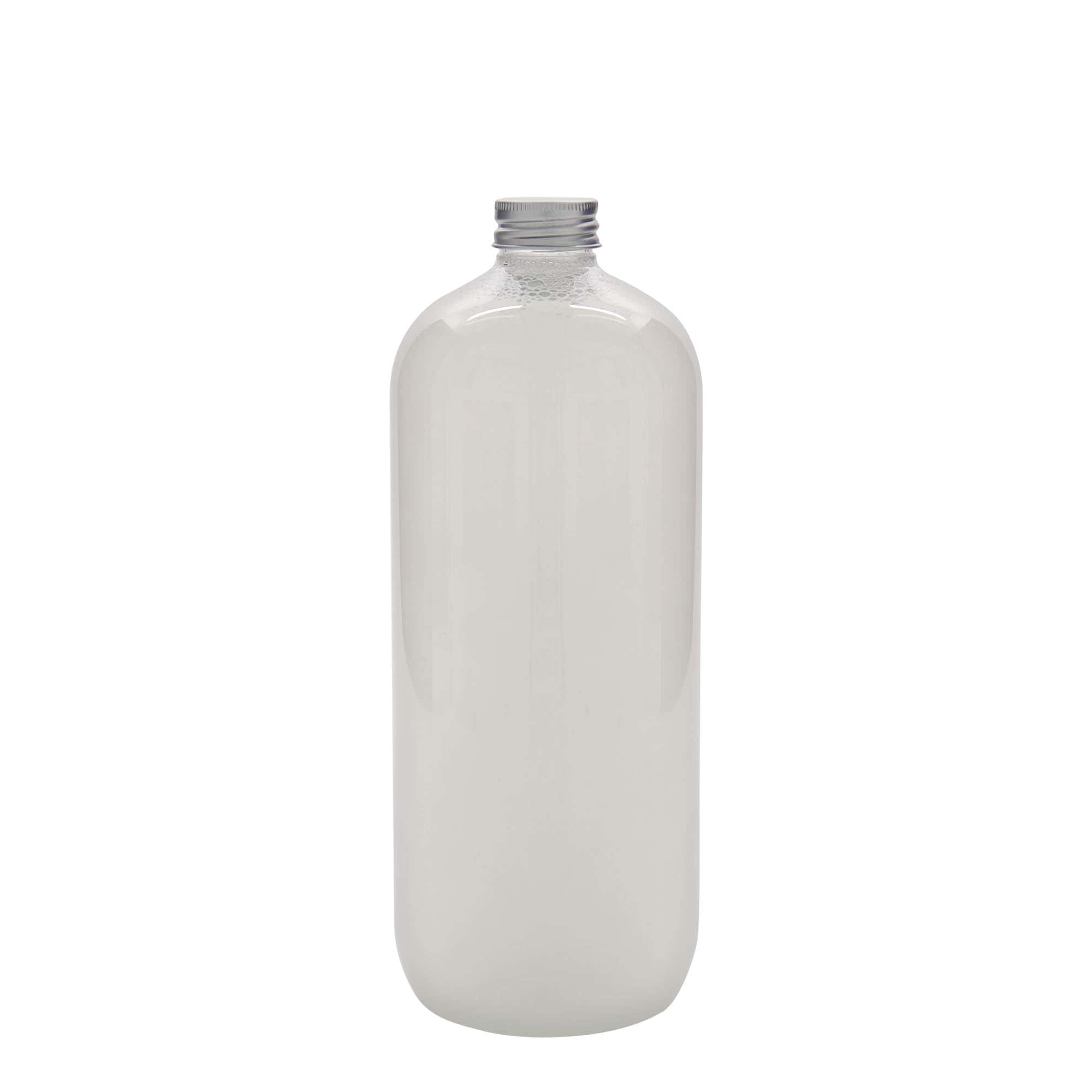 1000 ml PET-pudel 'Boston', plast, sulgur:  28/410