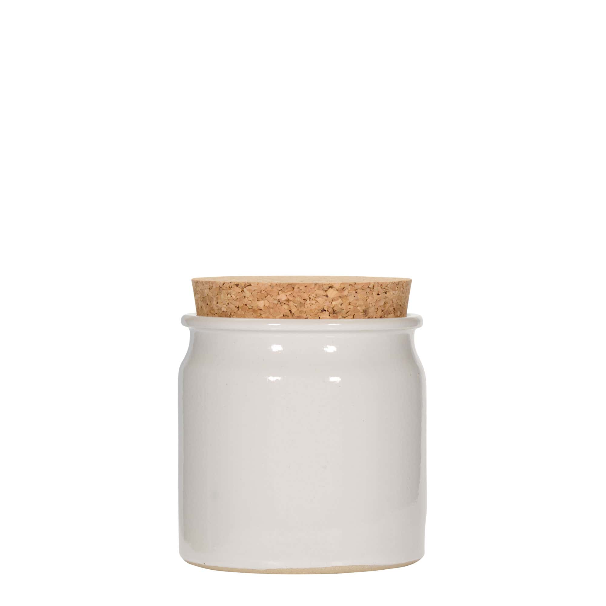 160 ml savinõu, keraamika, valge, avale: kork