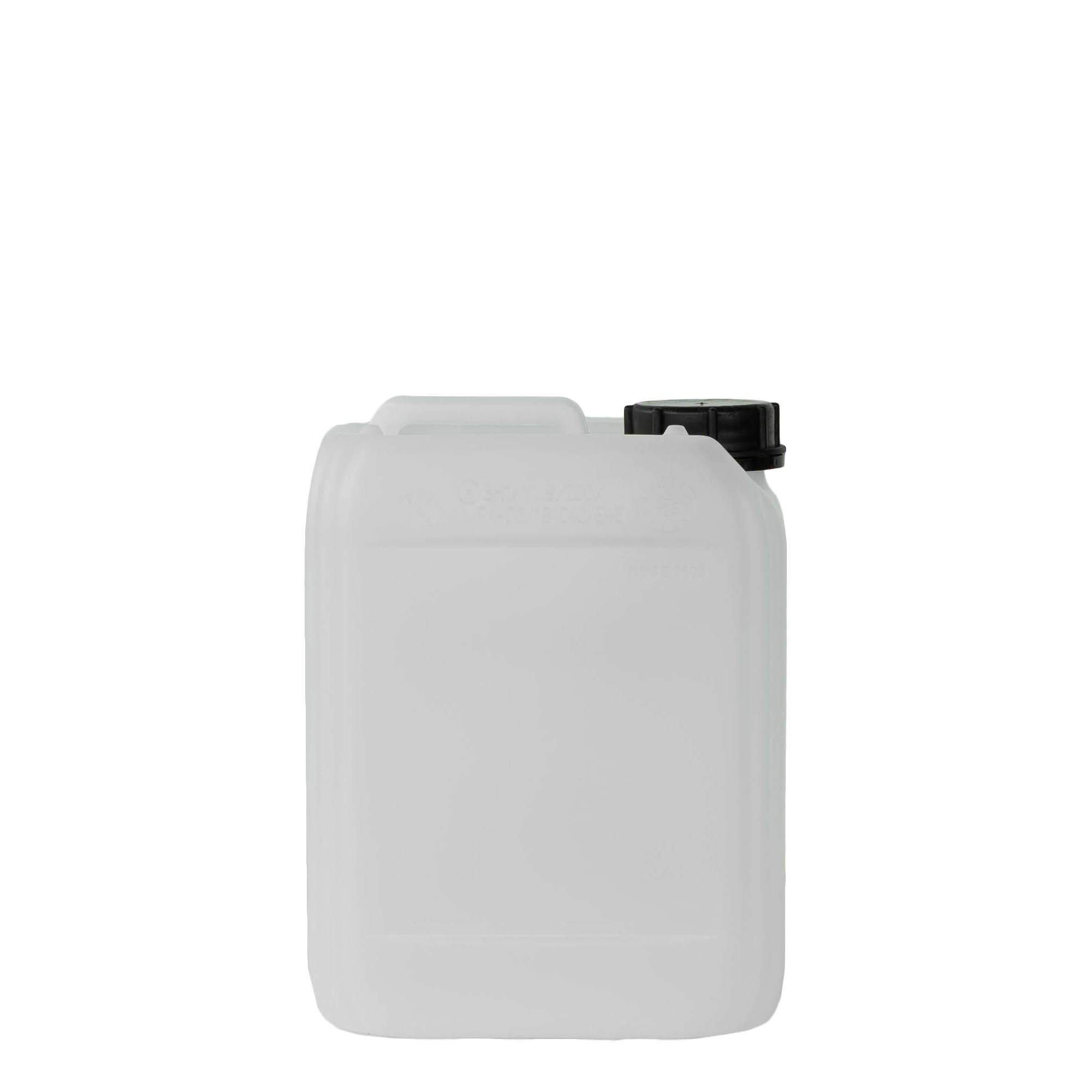 5 l kanister, ristkülikukujuline, HDPE-plastik, naturaalne, ava: ND 55
