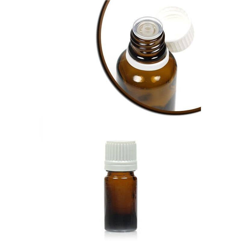 5 ml rohupudel, klaas, pruun, sulgur: DIN 18