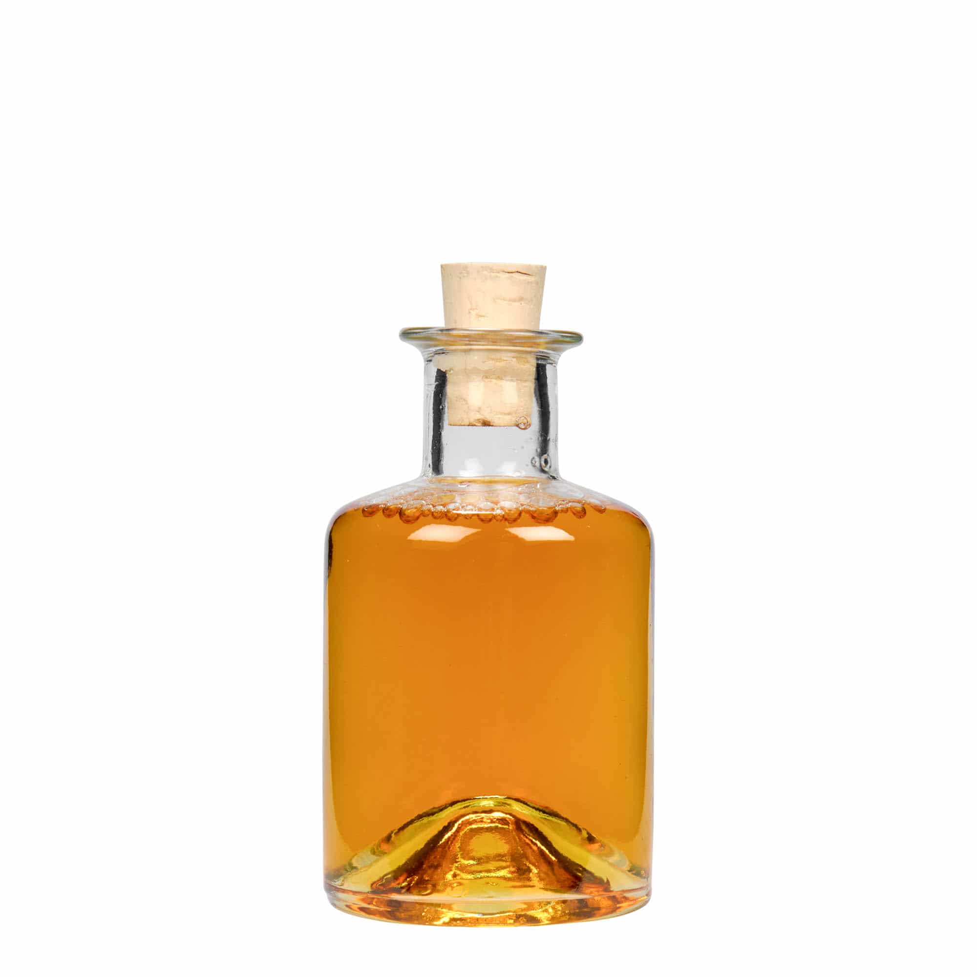 200 ml klaasist apteegipudel, sulgur: kork