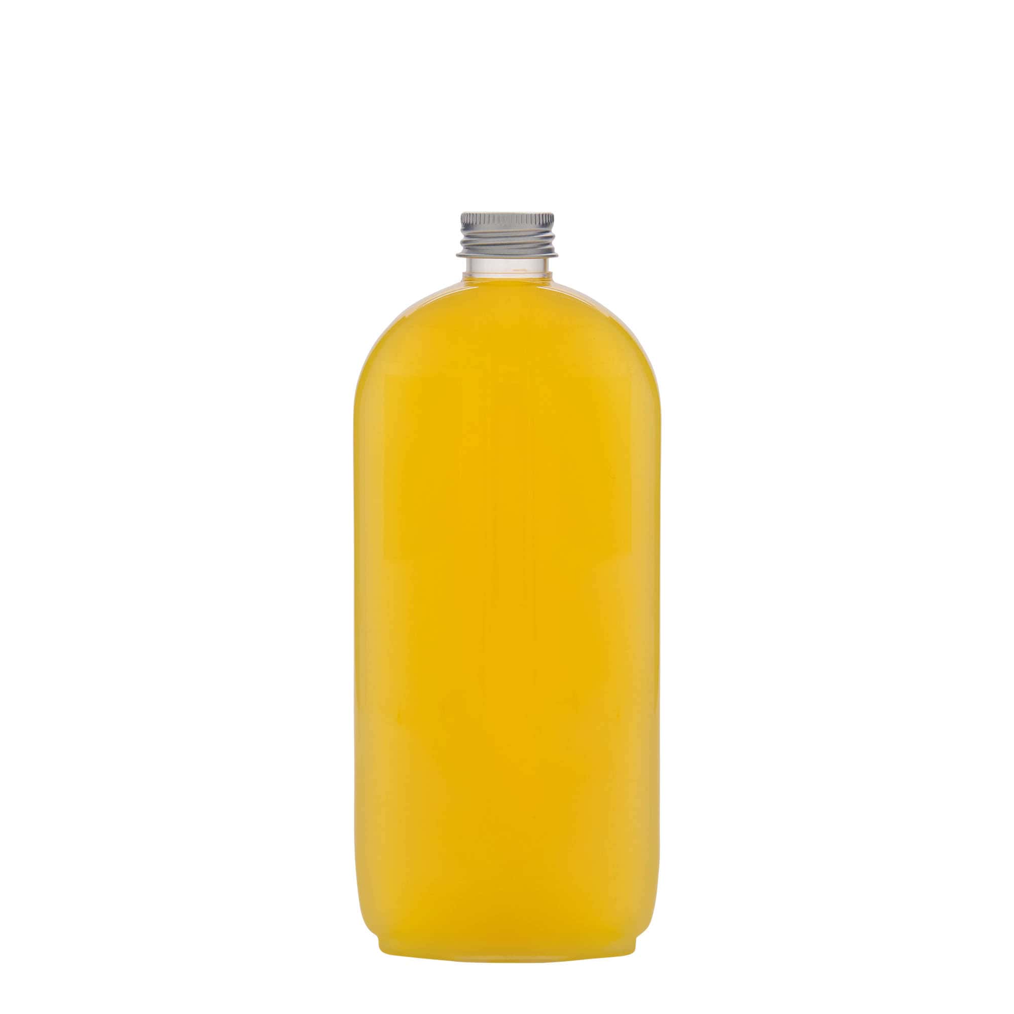 500 ml PET-pudel 'Iris', ovaalne, plast, sulgur:  24/410