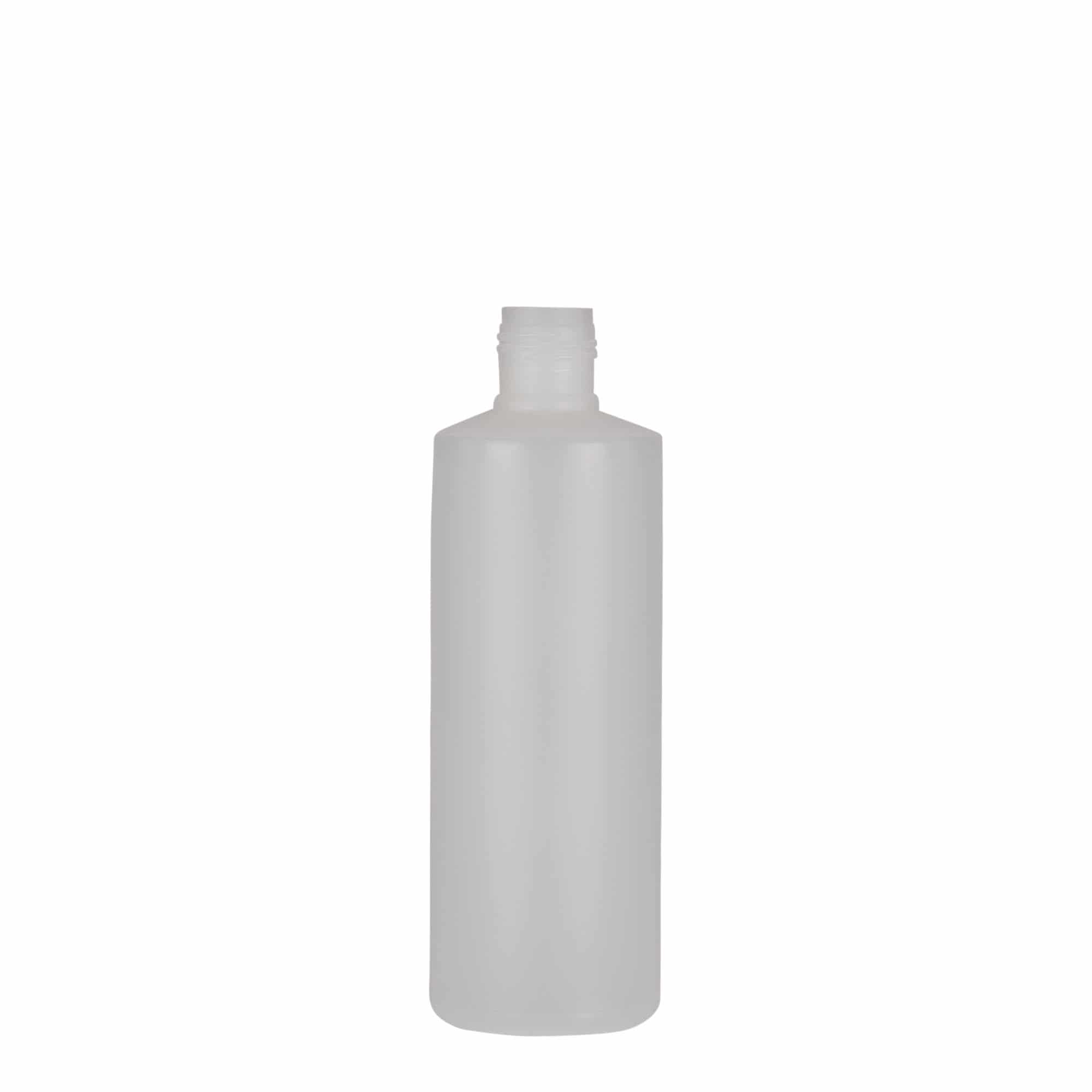 200 ml ümmargune pudel, PE-plastik, naturaalne, suu: kruvikork 200 ml ümmargune pudel, PE-plastik, naturaalne, suu: kruvikork