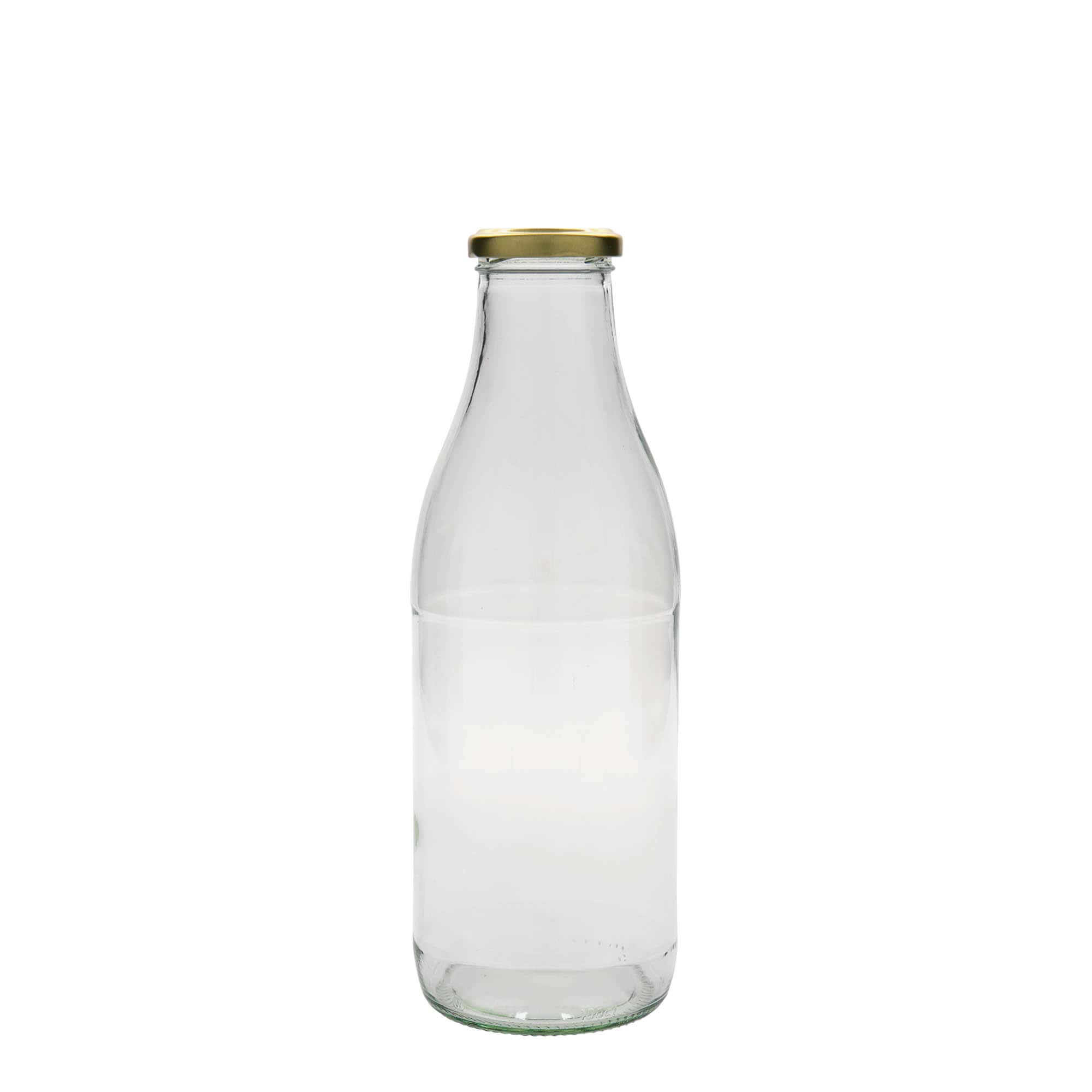 1.000 ml laiakaelne pudel Lorenzo, suu: keeratav kork (TO 48)