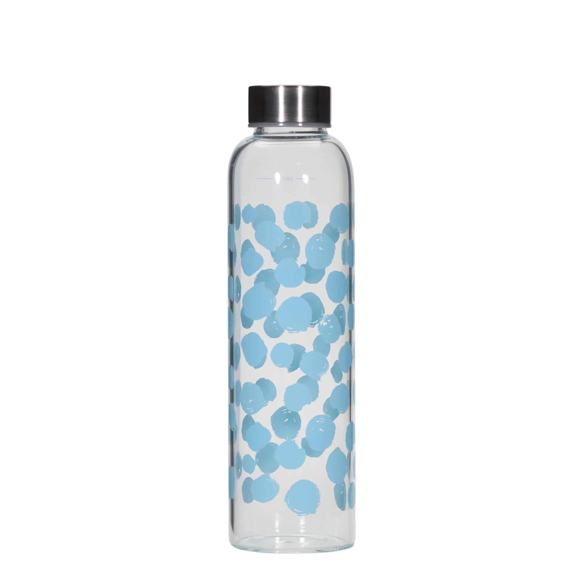 500 ml joogipudel 'Perseus', motiiv: sinised täpid, sulgur: keeratav kork