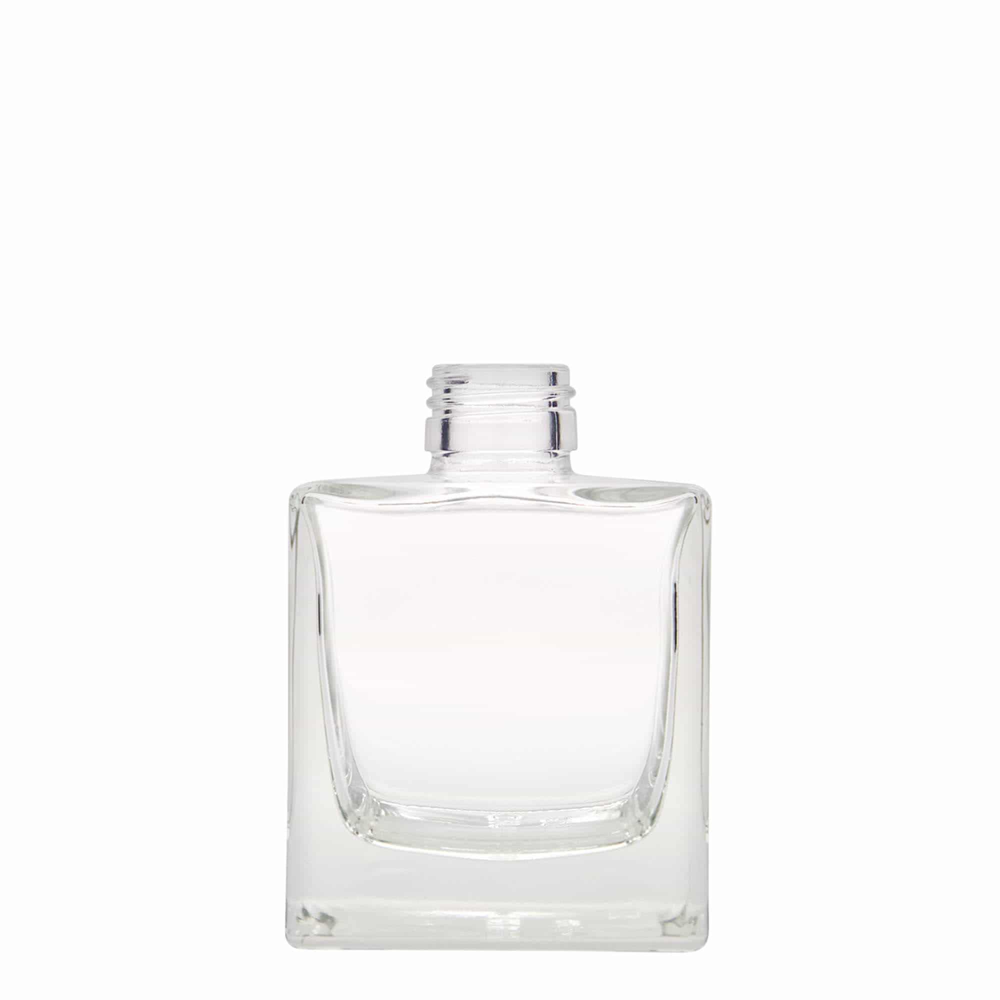 200 ml klaaspudel 'Cube', ruudukujuline, sulgur: PP 28 200 ml klaaspudel 'Cube', ruudukujuline, sulgur: PP 28