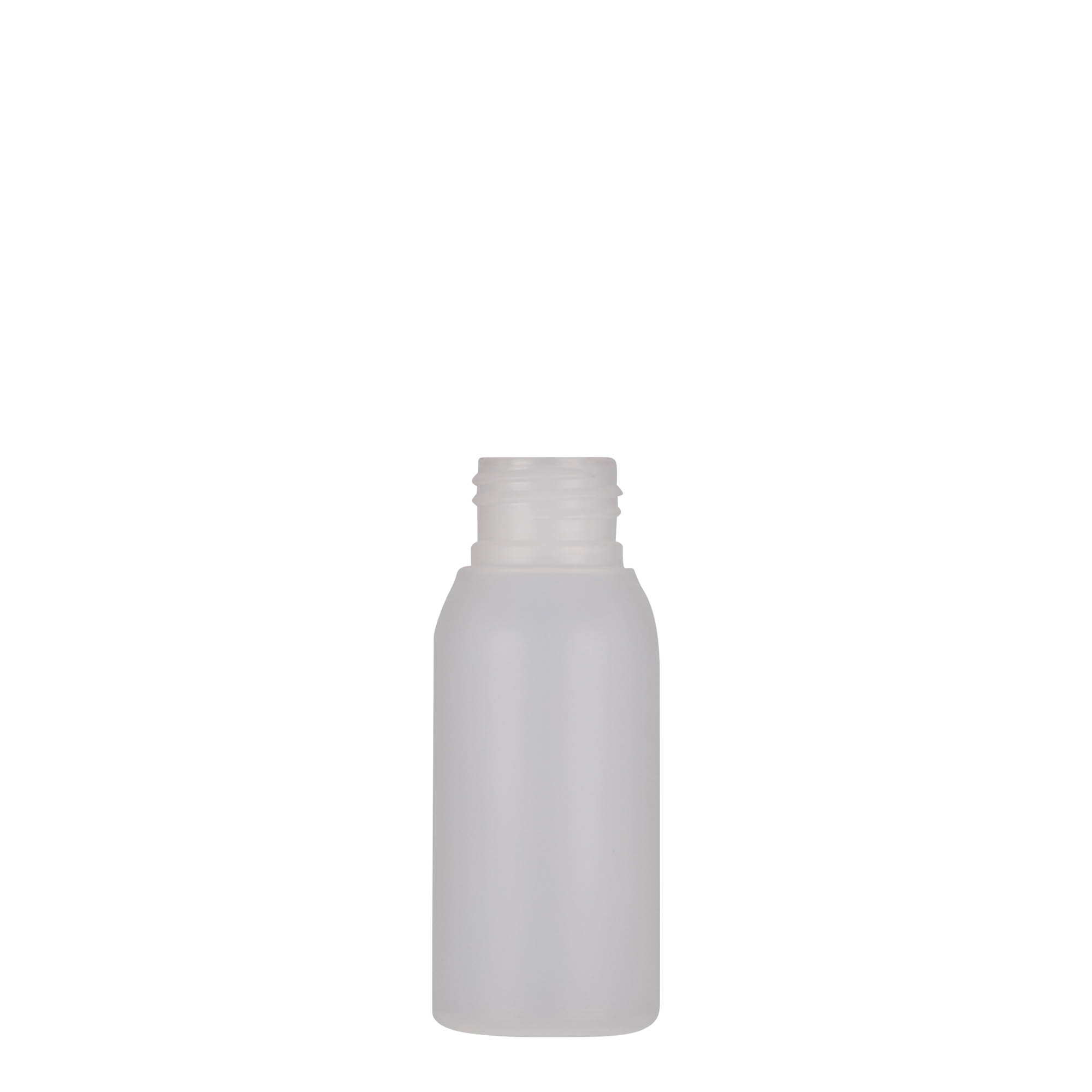 50 ml plastikpudel „Tuffy“, HDPE, naturaalne, avale: 24/410