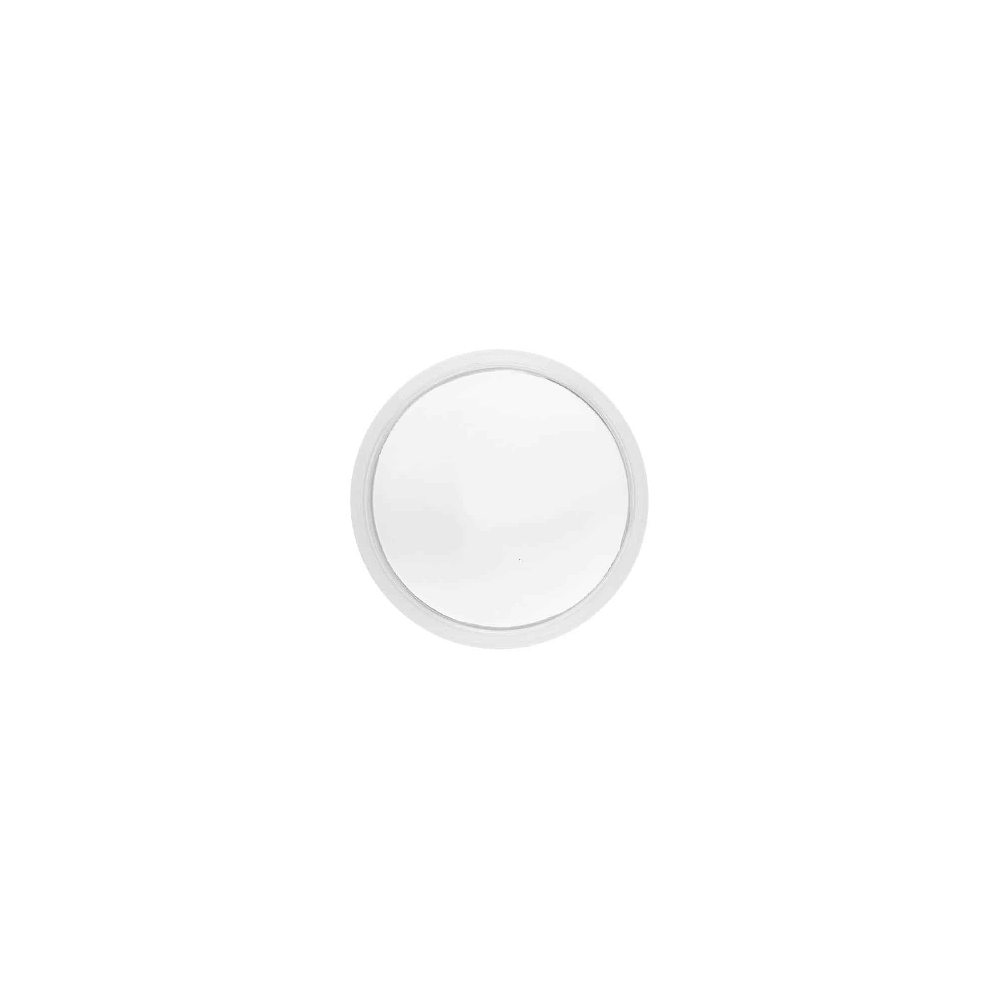Keeratav kork 'Clear/Platin Edition', PP-plast, valge, sulguri tüüp: 40/2P
