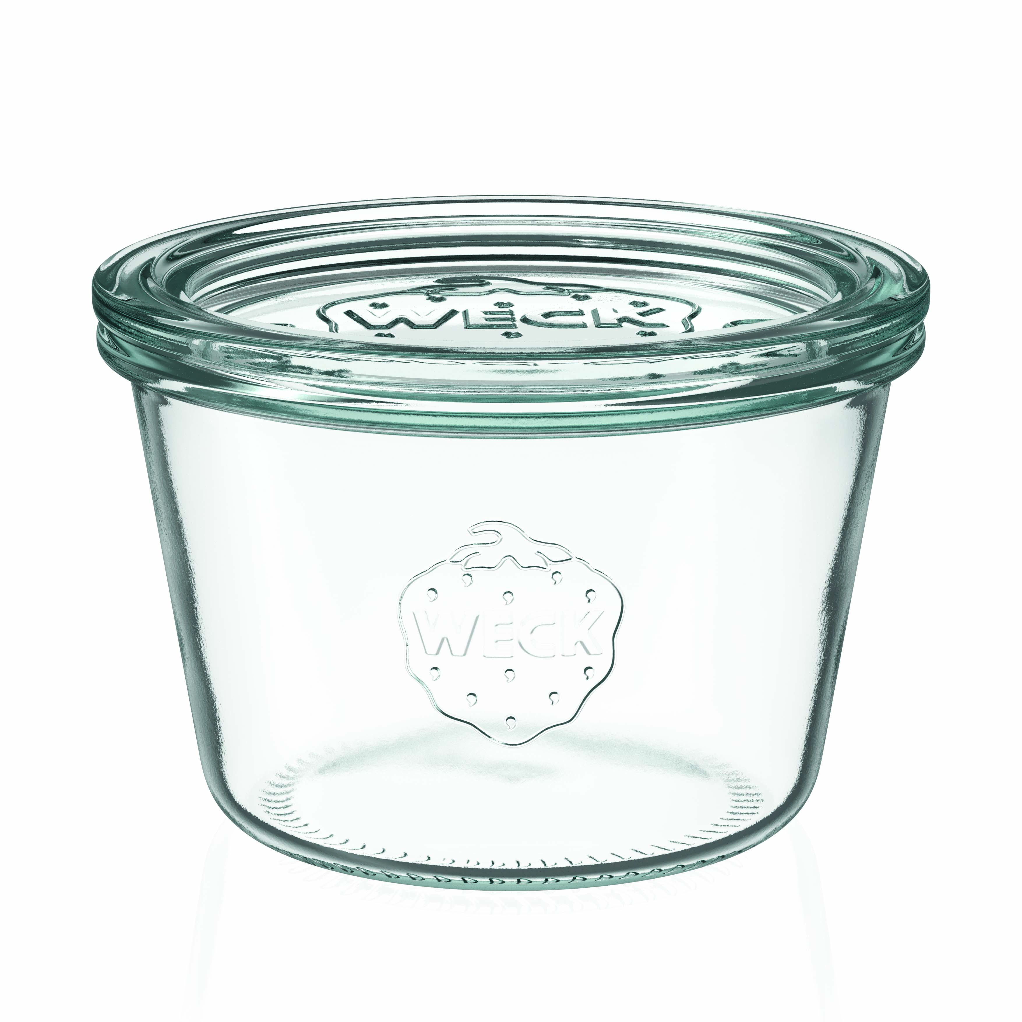6x 370 ml WECK-klaaspurk klaaskaanega RR 100