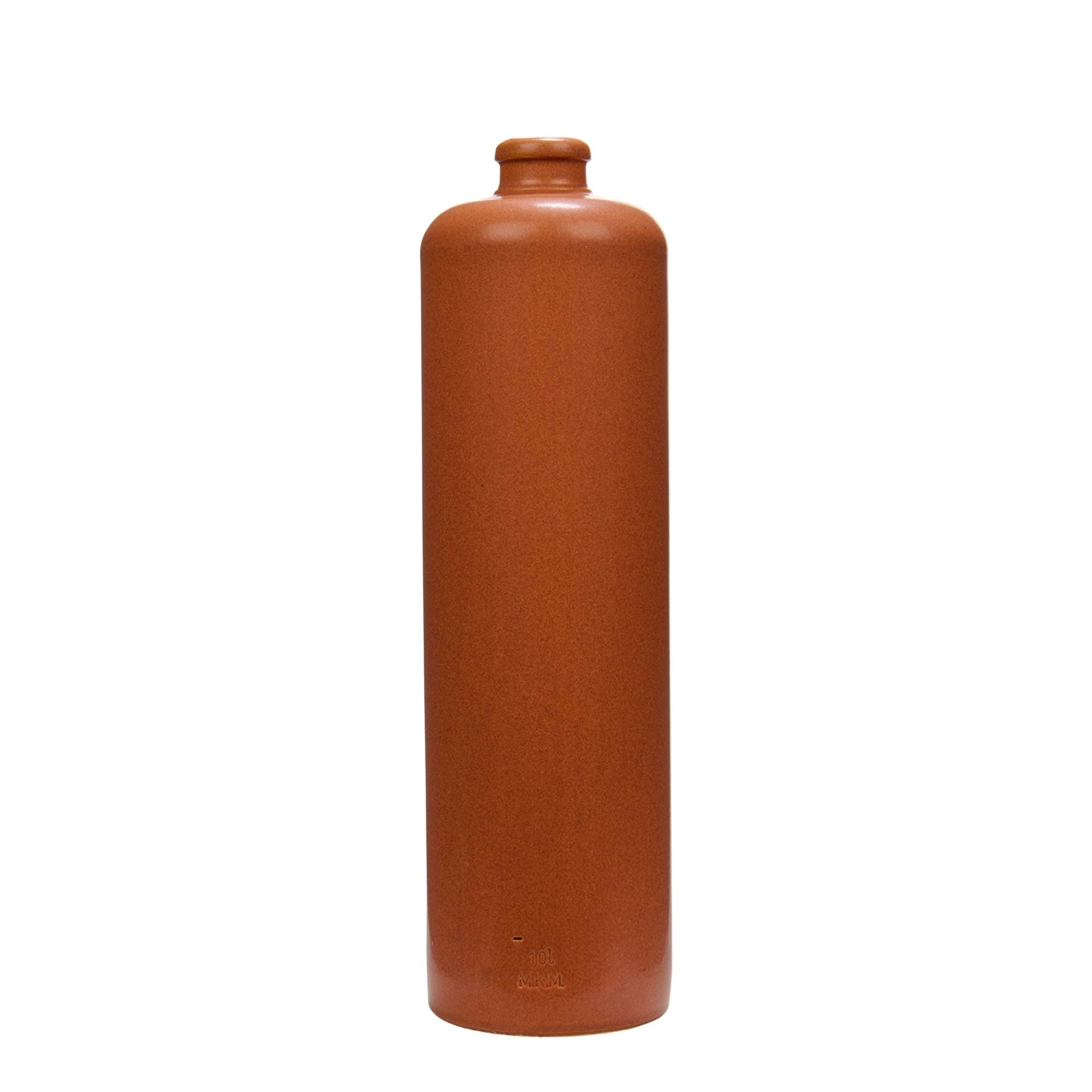 1.000 ml savinõu, keraamika, punakaspruun, suue: kork