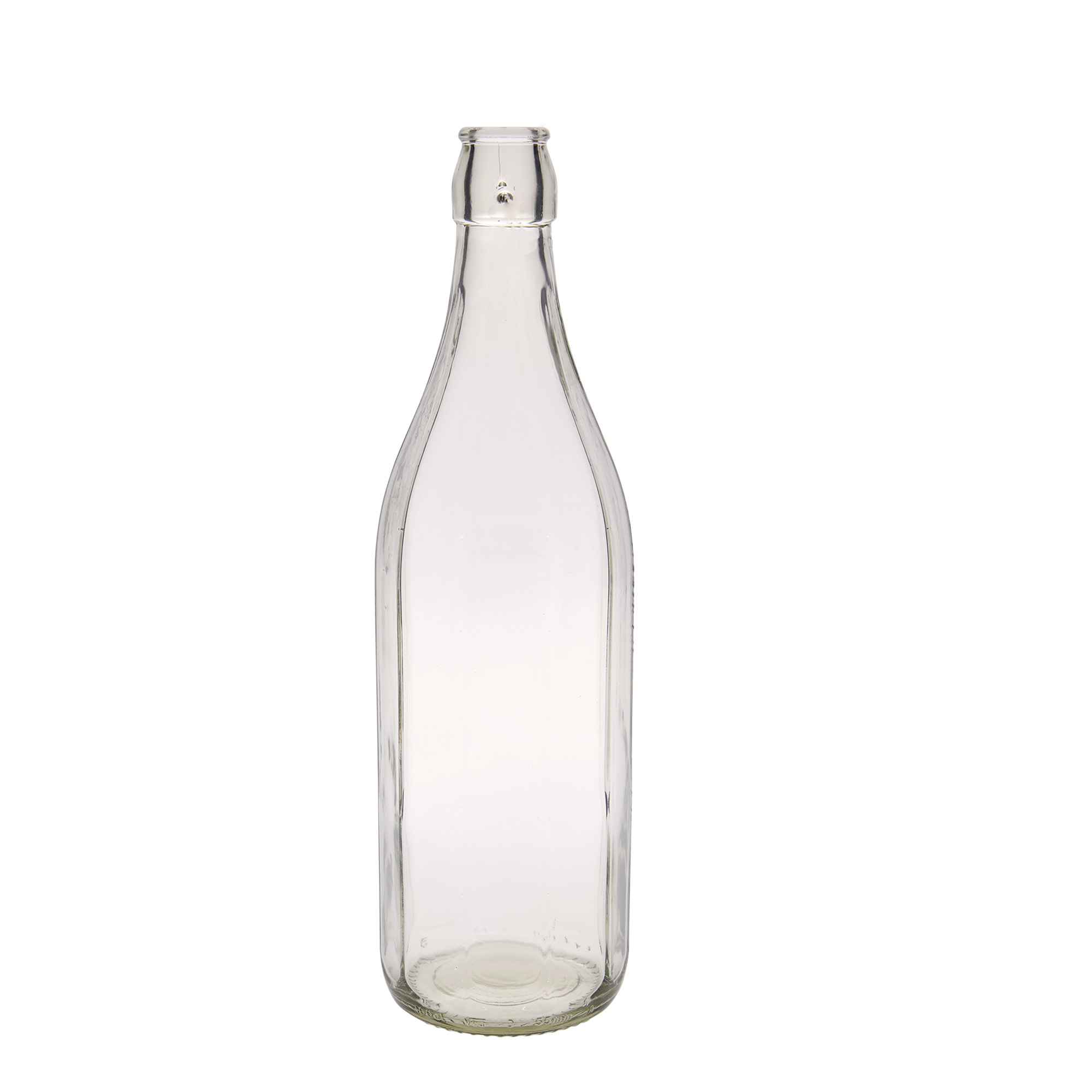 1.000 ml klaaspudel „Bravo“, kümnekandiline, avale: klambrikork 1.000 ml klaaspudel „Bravo“, kümnekandiline, avale: klambrikork