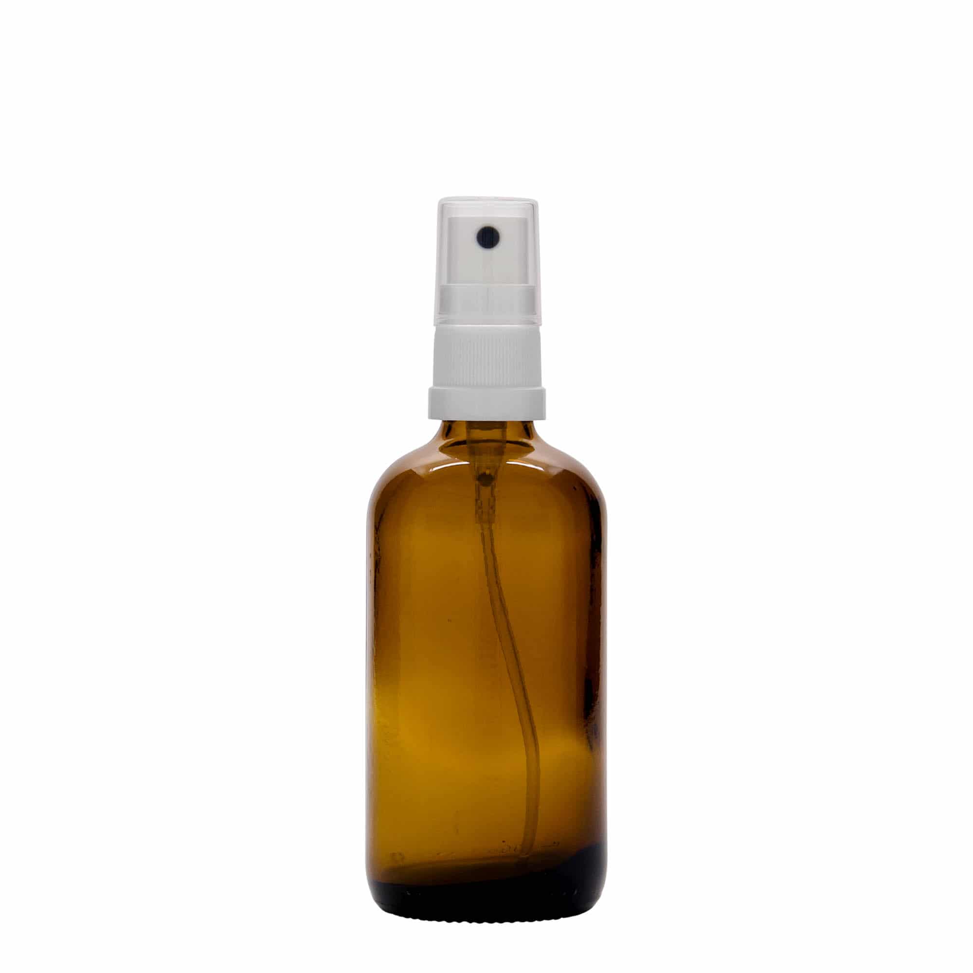 100 ml pihustuspudel ravim, klaas, pruun, suu: DIN 18
