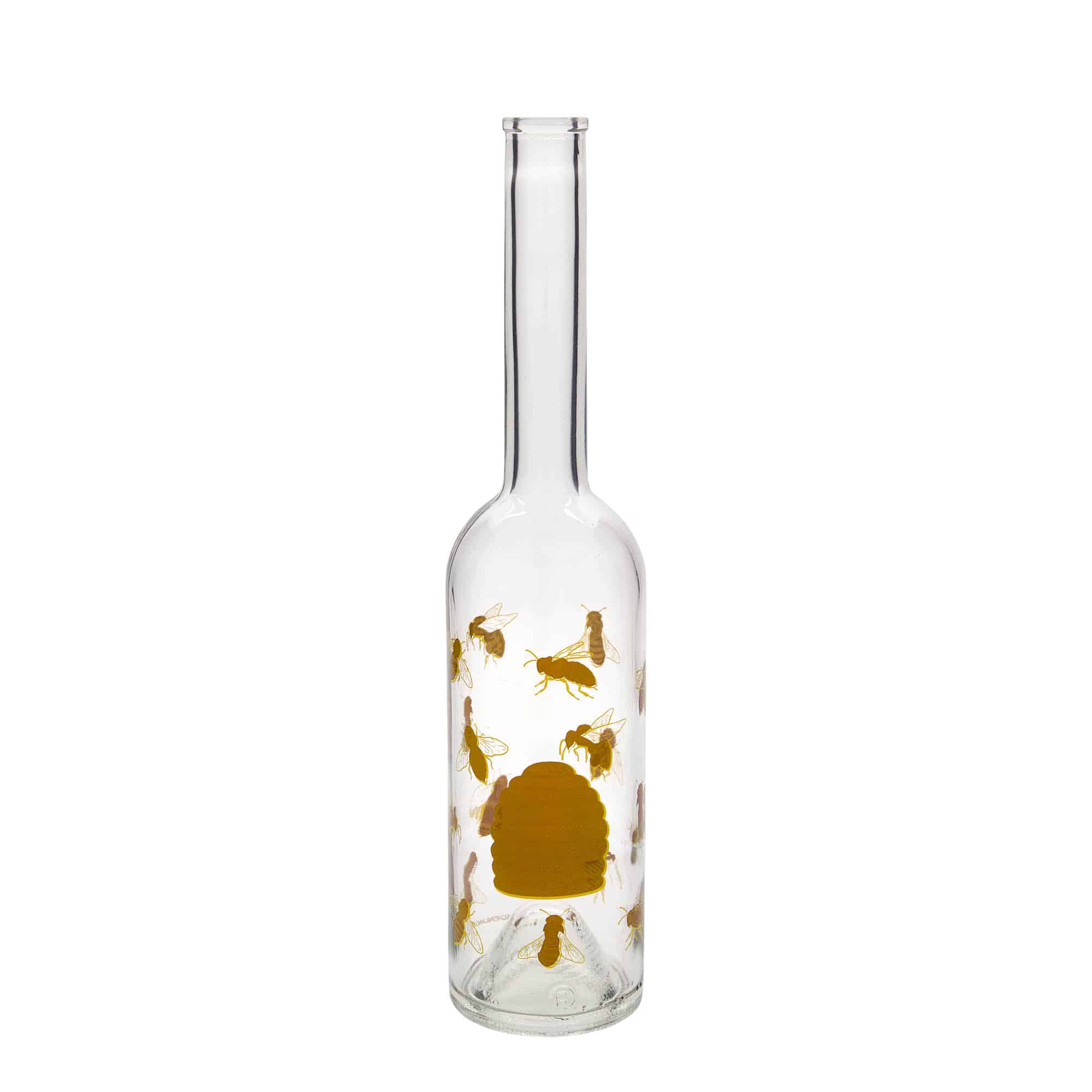 500 ml klaaspudel 'Opera', motiiv: mesilased, sulgur: kork