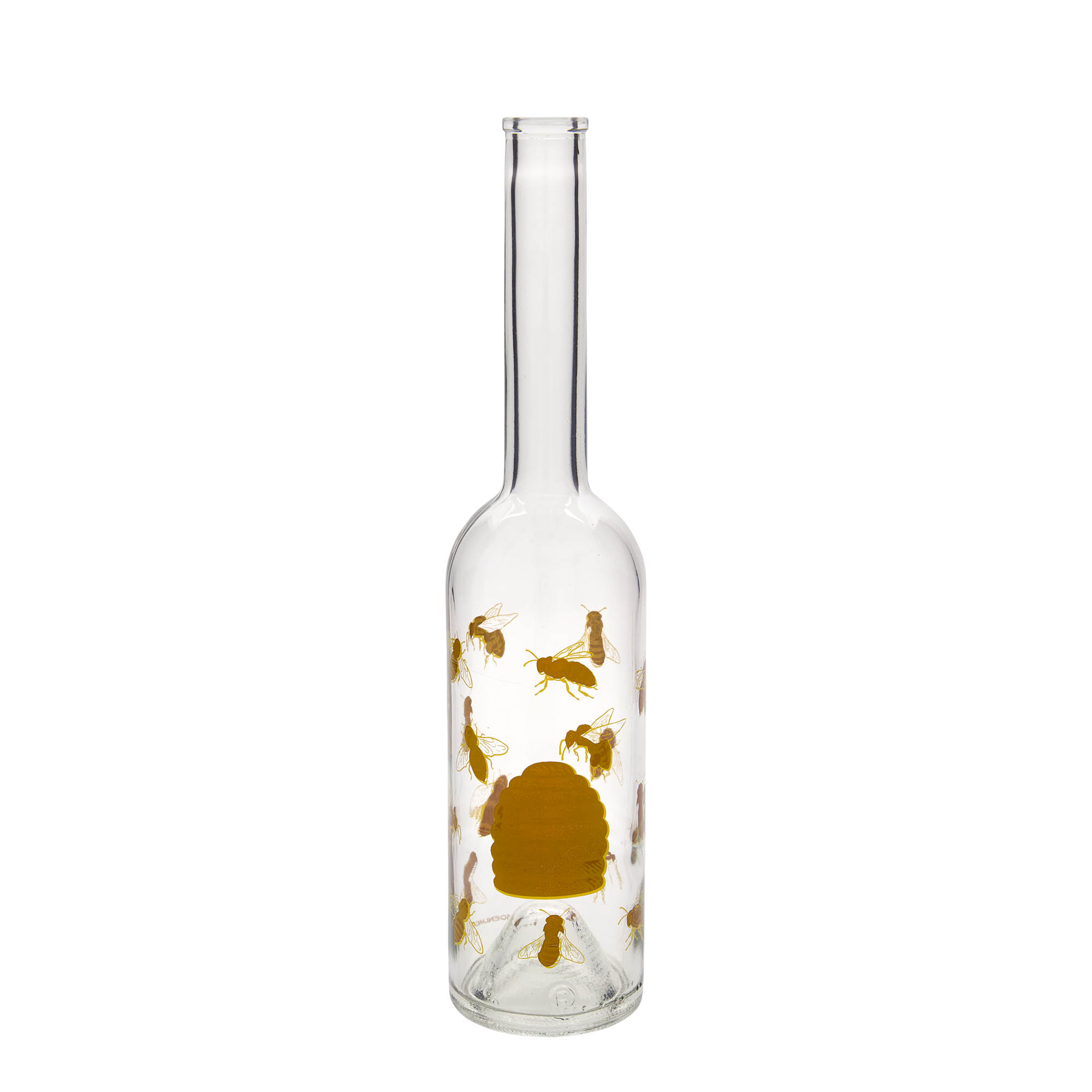 500 ml klaaspudel 'Opera', motiiv: mesilased, ava: kork