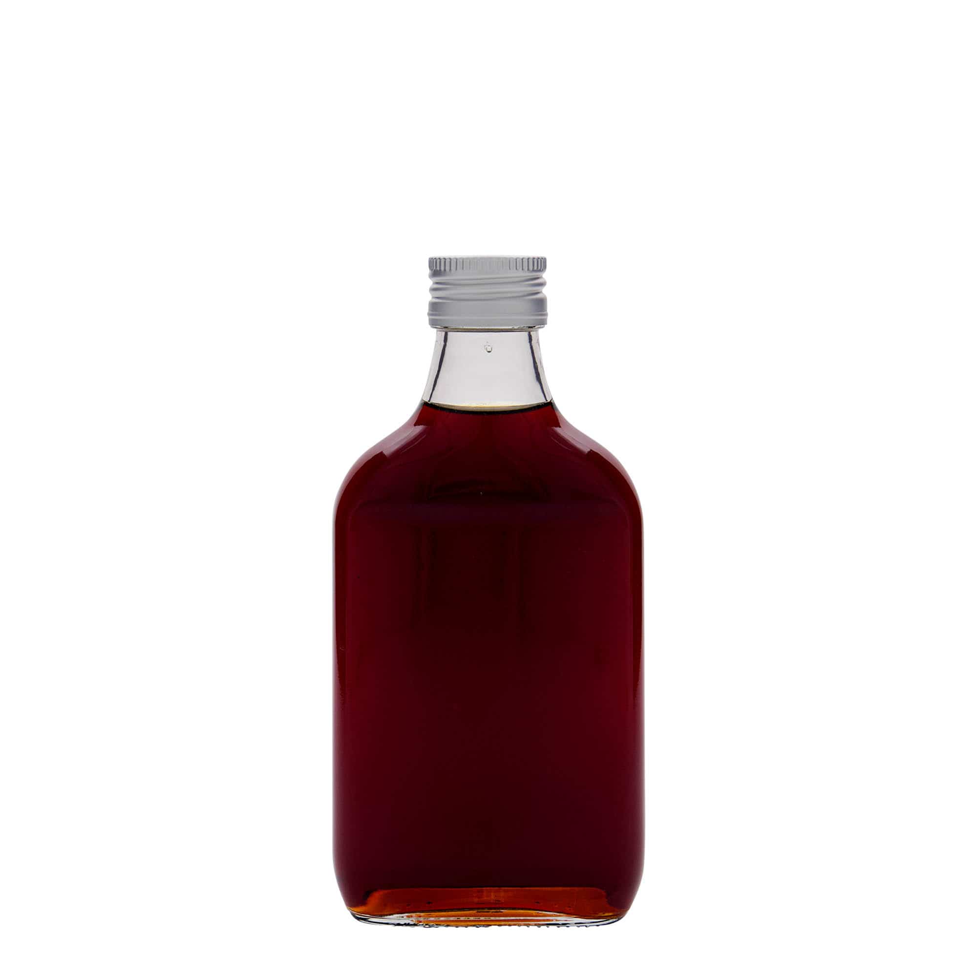200 ml taskupudel, ristkülikukujuline, klaas, sulgur: PP 28