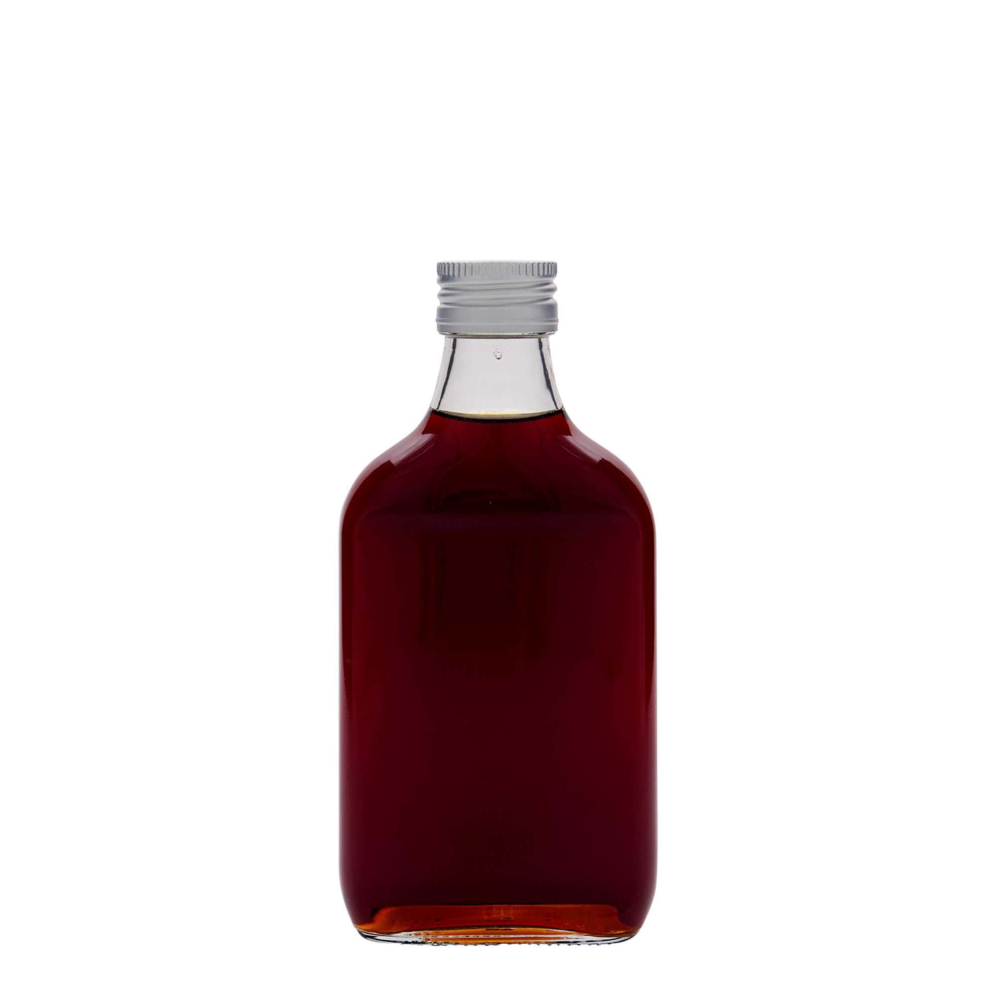 200 ml taskupudel, ristkülikukujuline, klaas, suuava: PP 28