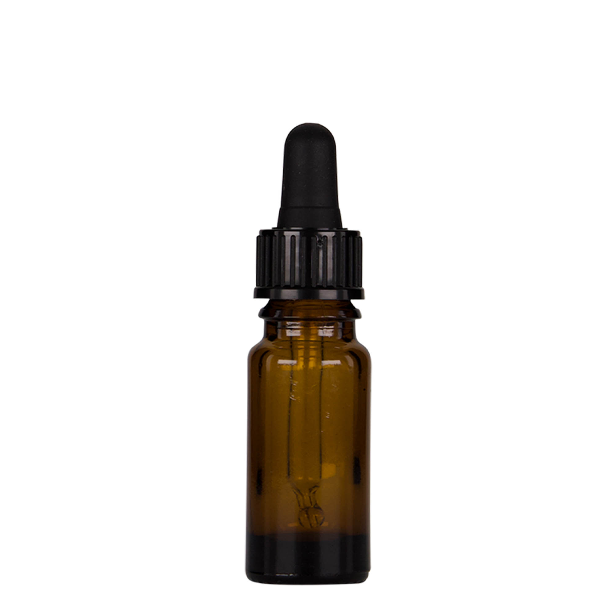 10 ml tilguti pudel meditsiiniks, klaas, pruun-must, suu: DIN 18