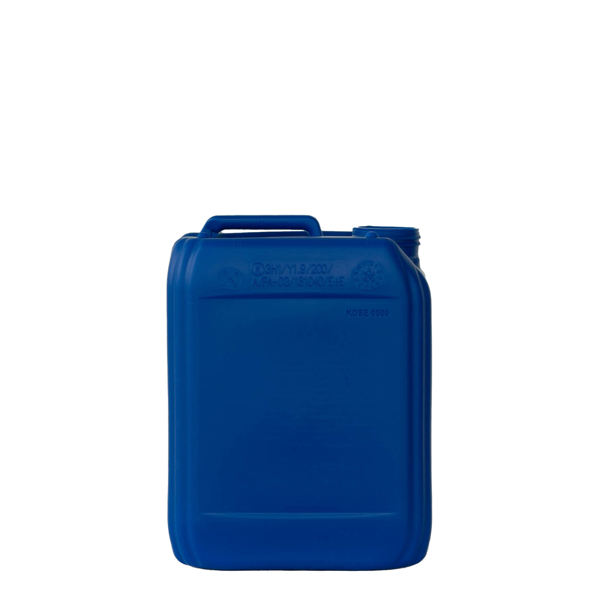 5 l kann, ristkülikukujuline, HDPE-plastik, sinine, ava: ND 55