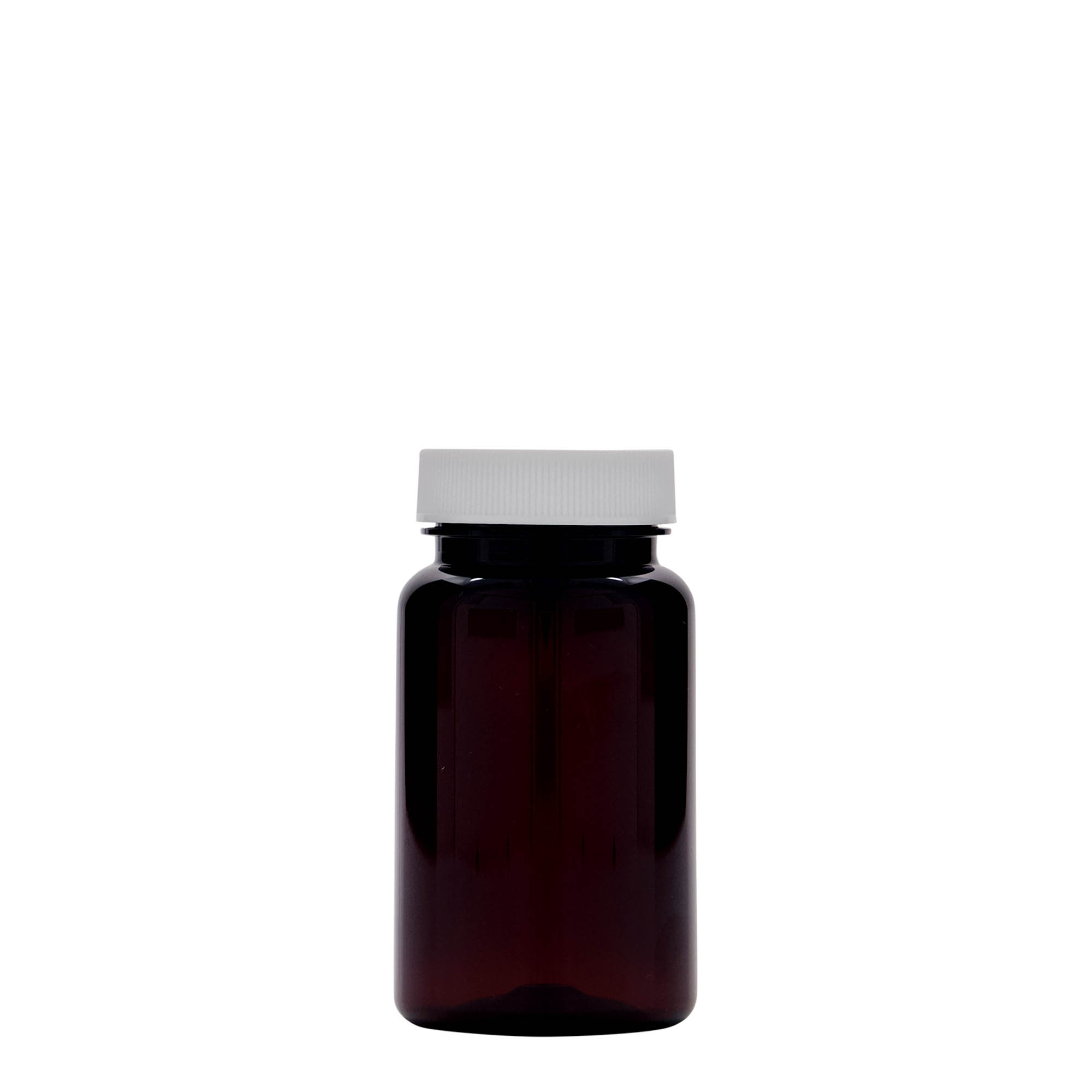 100 ml PET-pakend, plastik, pruun, ava: 38/400
