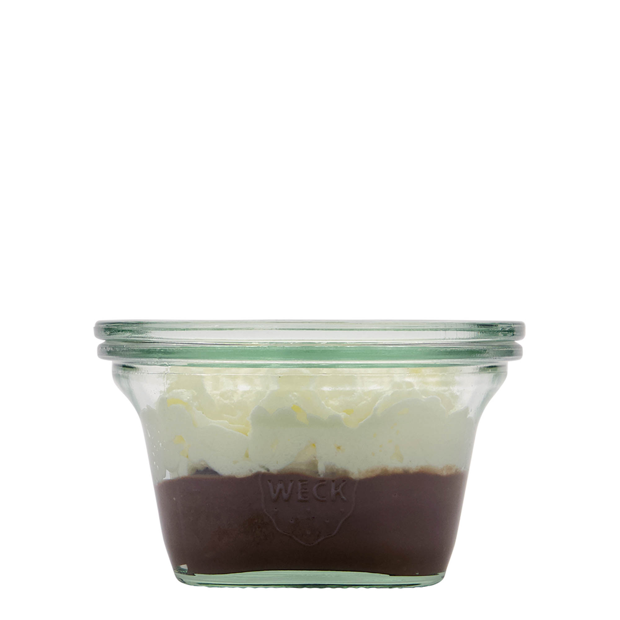 290 ml WECK-Quadro klaas, ruudukujuline, ava: ümaräärega 290 ml WECK-Quadro klaas, ruudukujuline, ava: ümaräärega