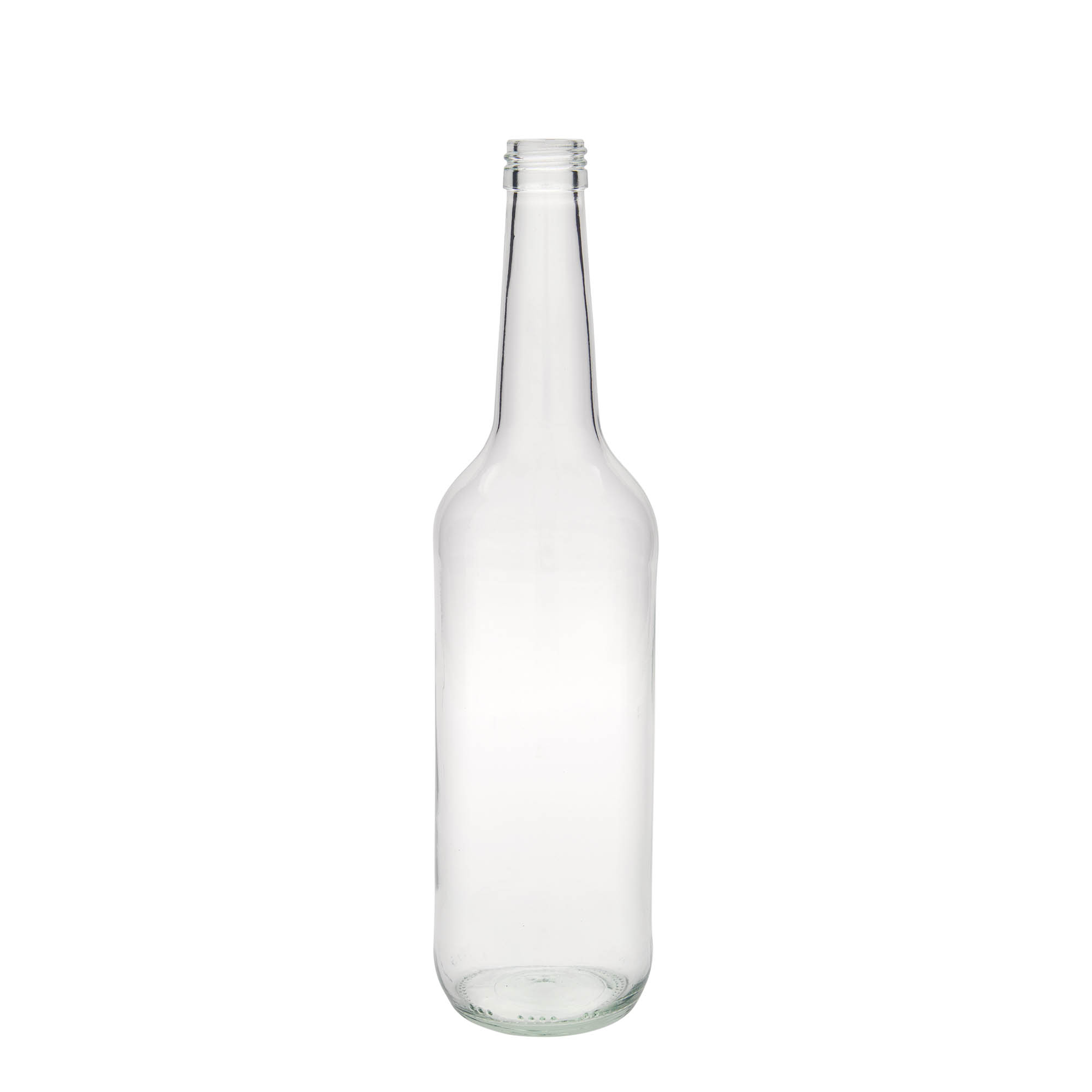 700 ml klaaspudel sirge kaelaga, avale: PP 28