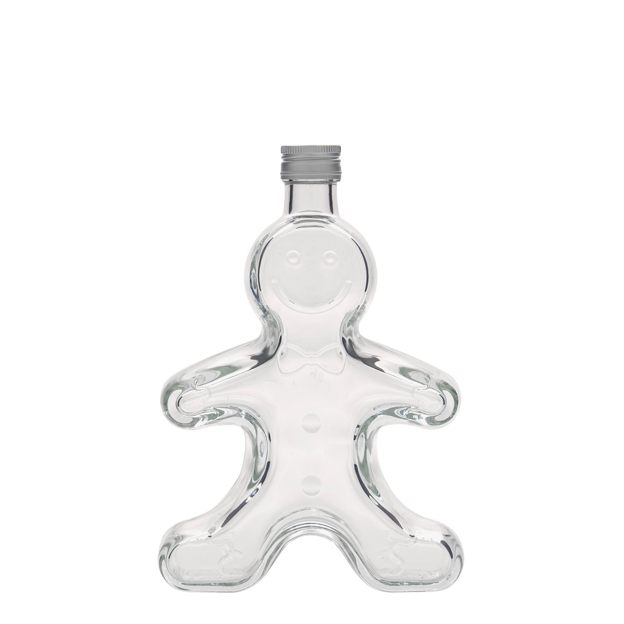 250 ml klaaspudel 'Lebkuchenmann', suuava: PP 24