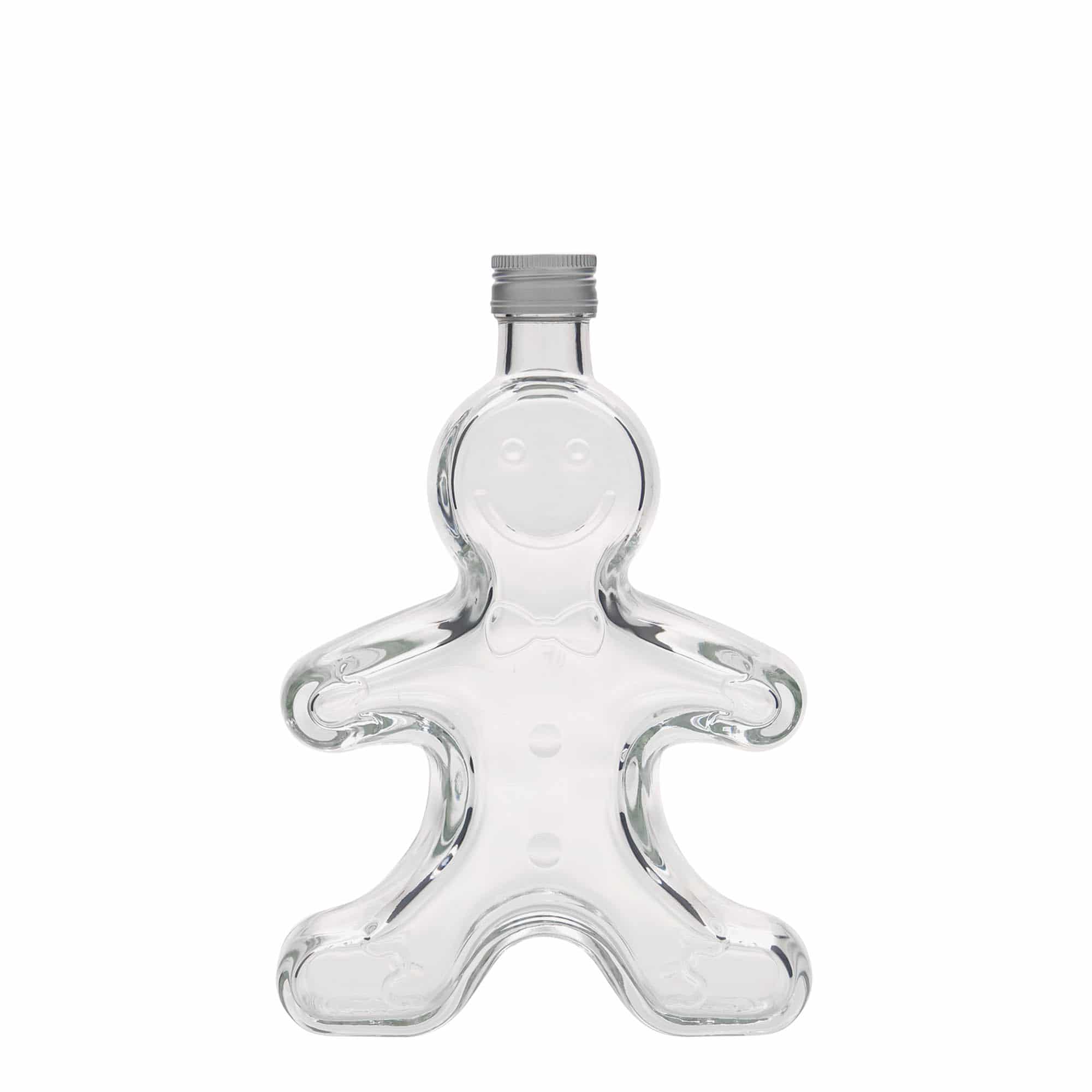 250 ml klaaspudel 'Lebkuchenmann', suuava: PP 24