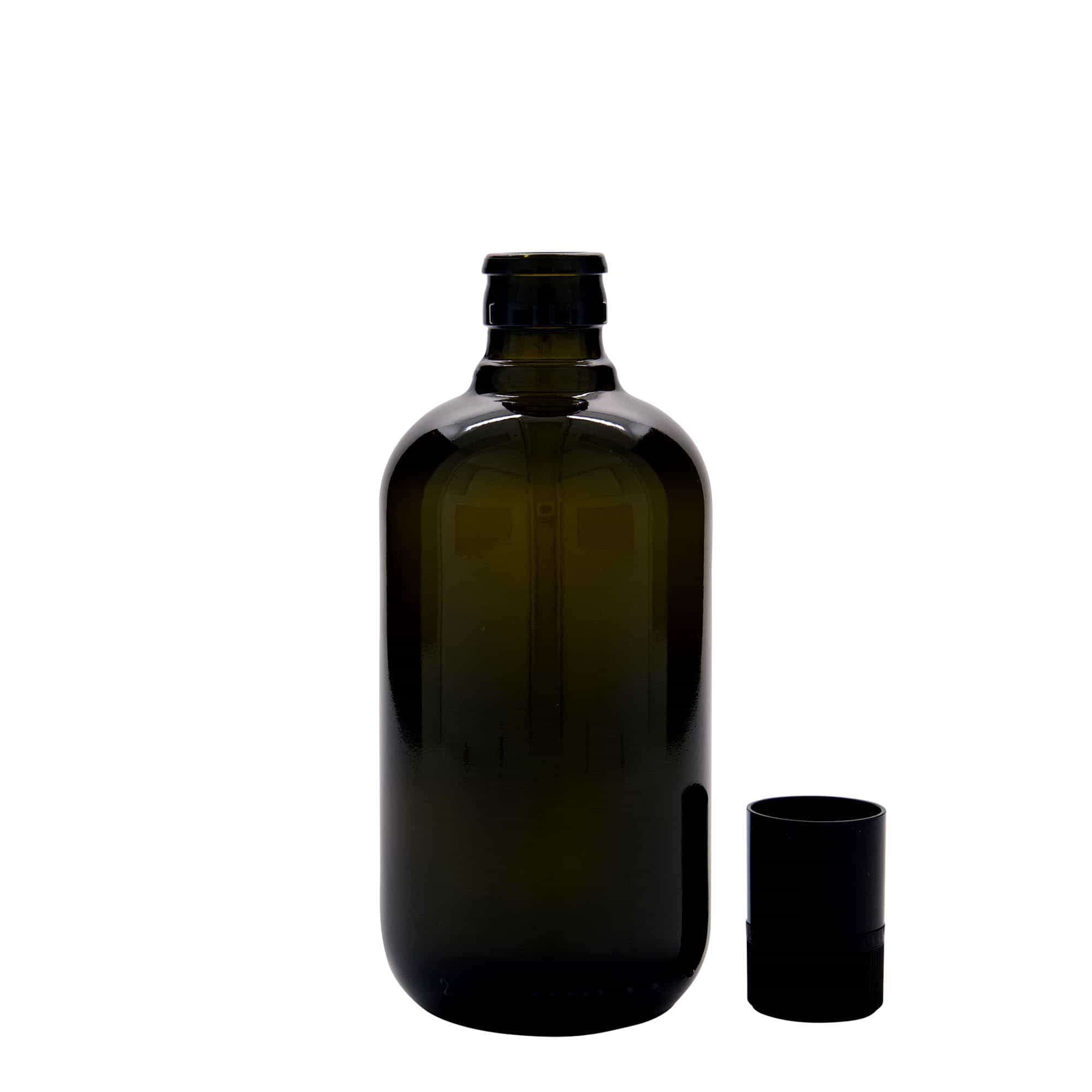 500 ml äädika-/õlipudel 'Biolio', klaas antiikroheline, suuava: DOP