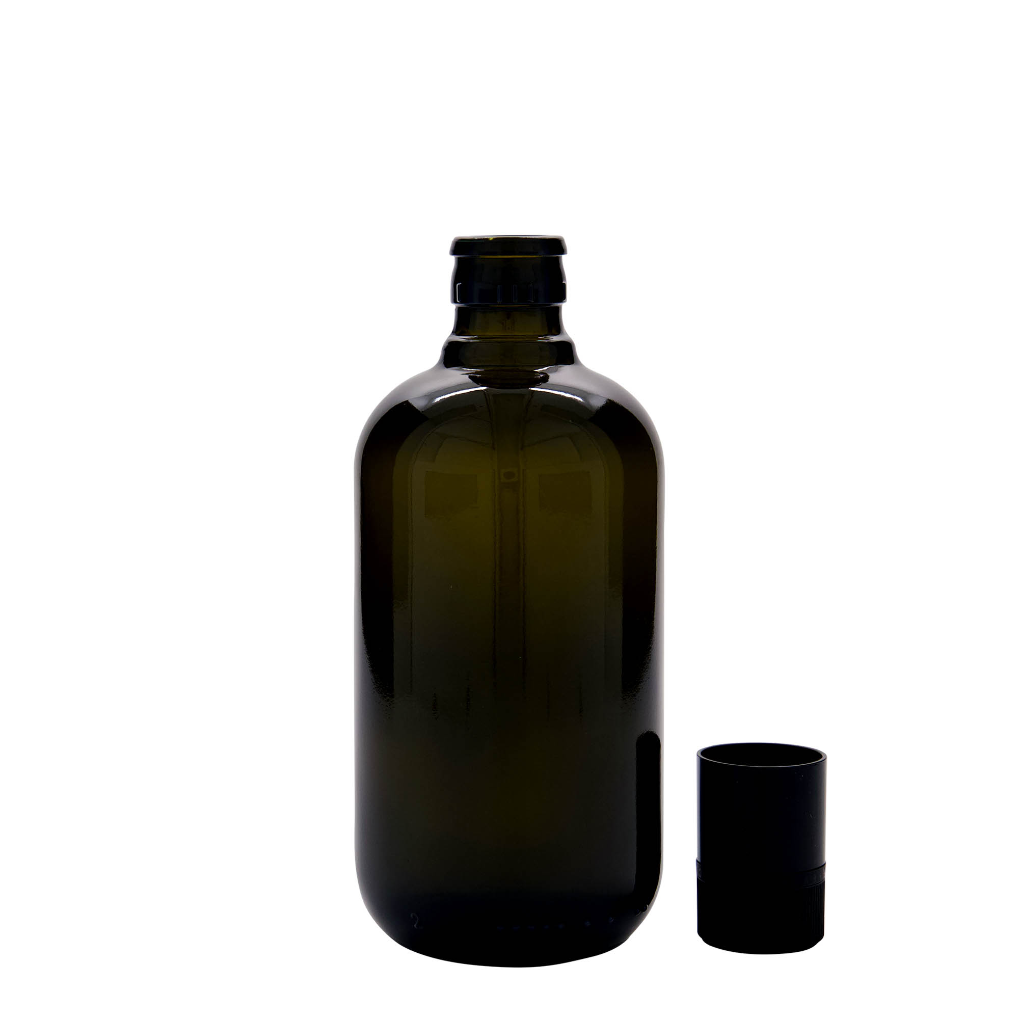 500 ml äädika-/õlipudel 'Biolio', klaas antiikroheline, suuava: DOP