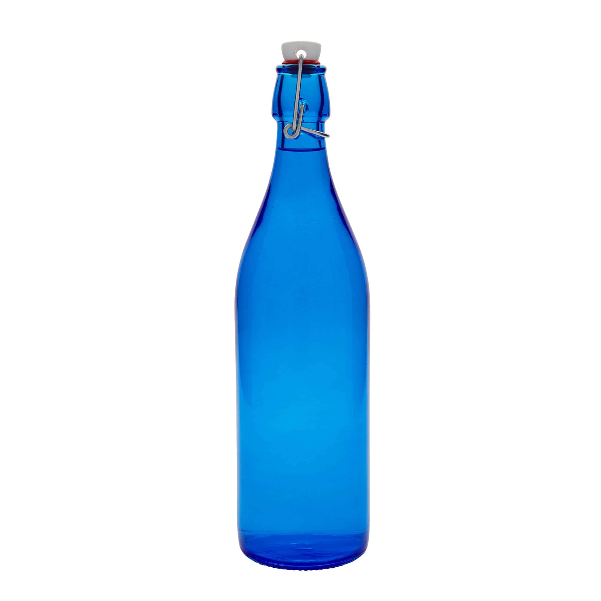 1.000 ml klaaspudel „Giara“, sinine, avale: sanglukuga kinnitus