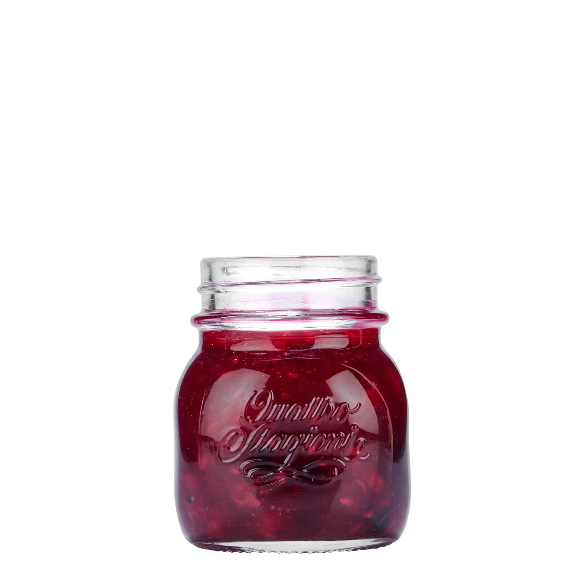 150 ml klaaspurk 'Quattro Stagioni', sulgur: keeratav kaas